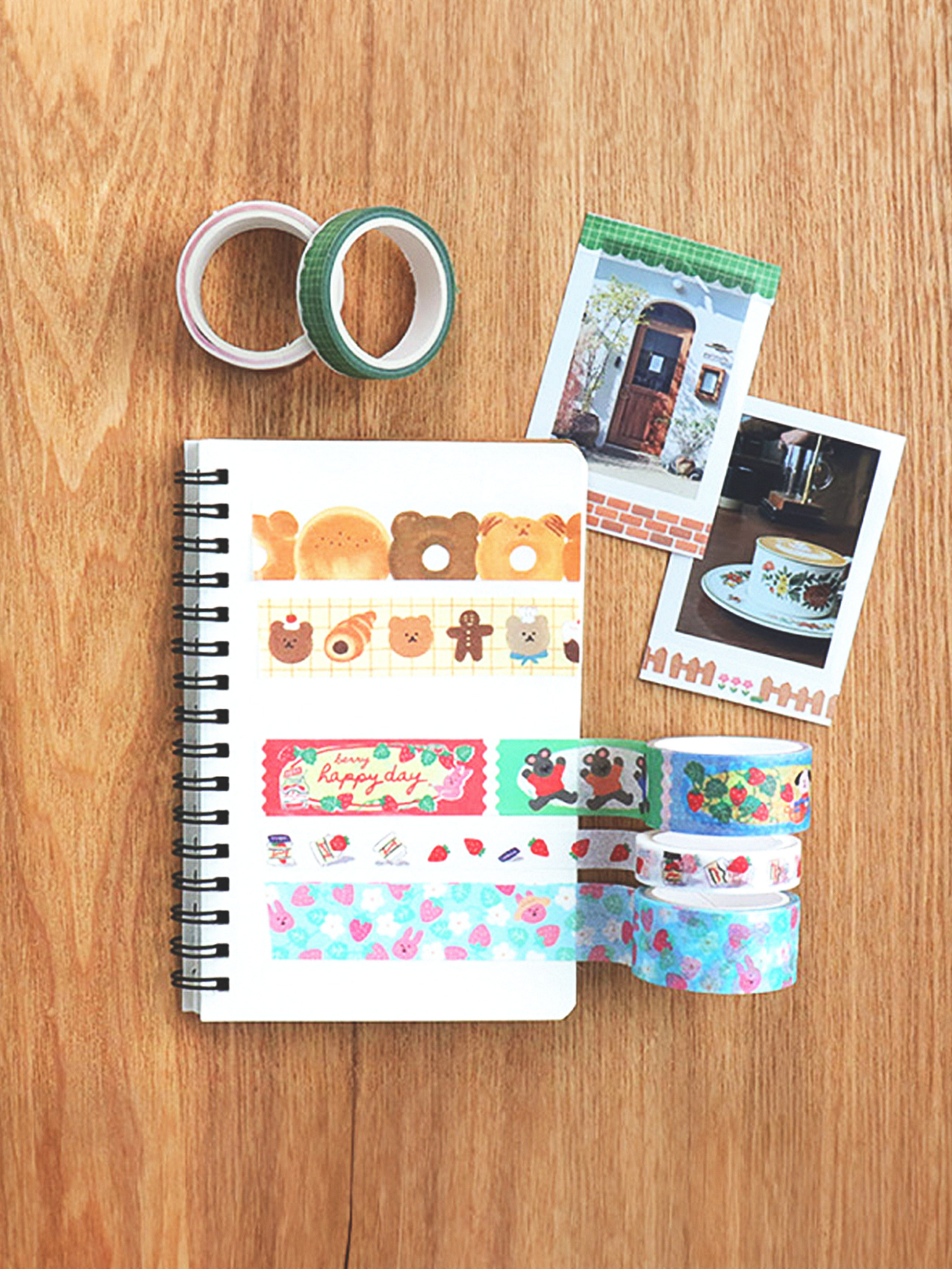 4 masking tapes (animals)