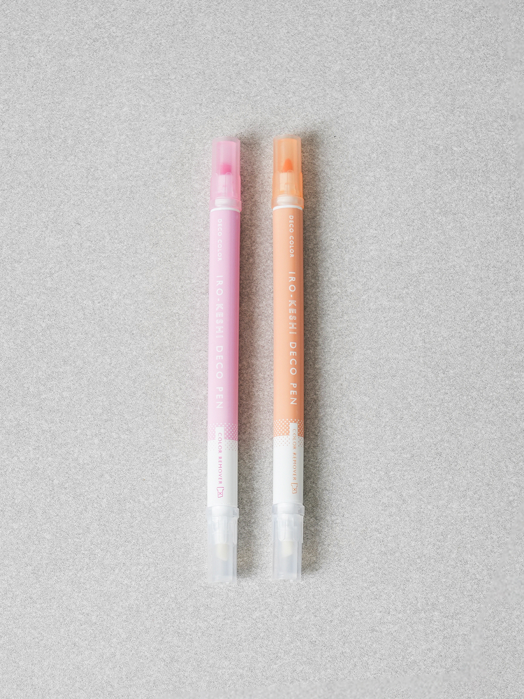 Erasable deco pen 2-pack, pink & orange