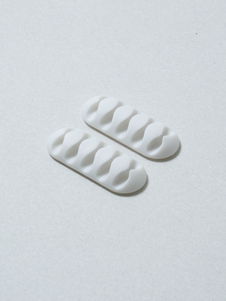 Adhesive 5-line wire organizing holder (2 packs)