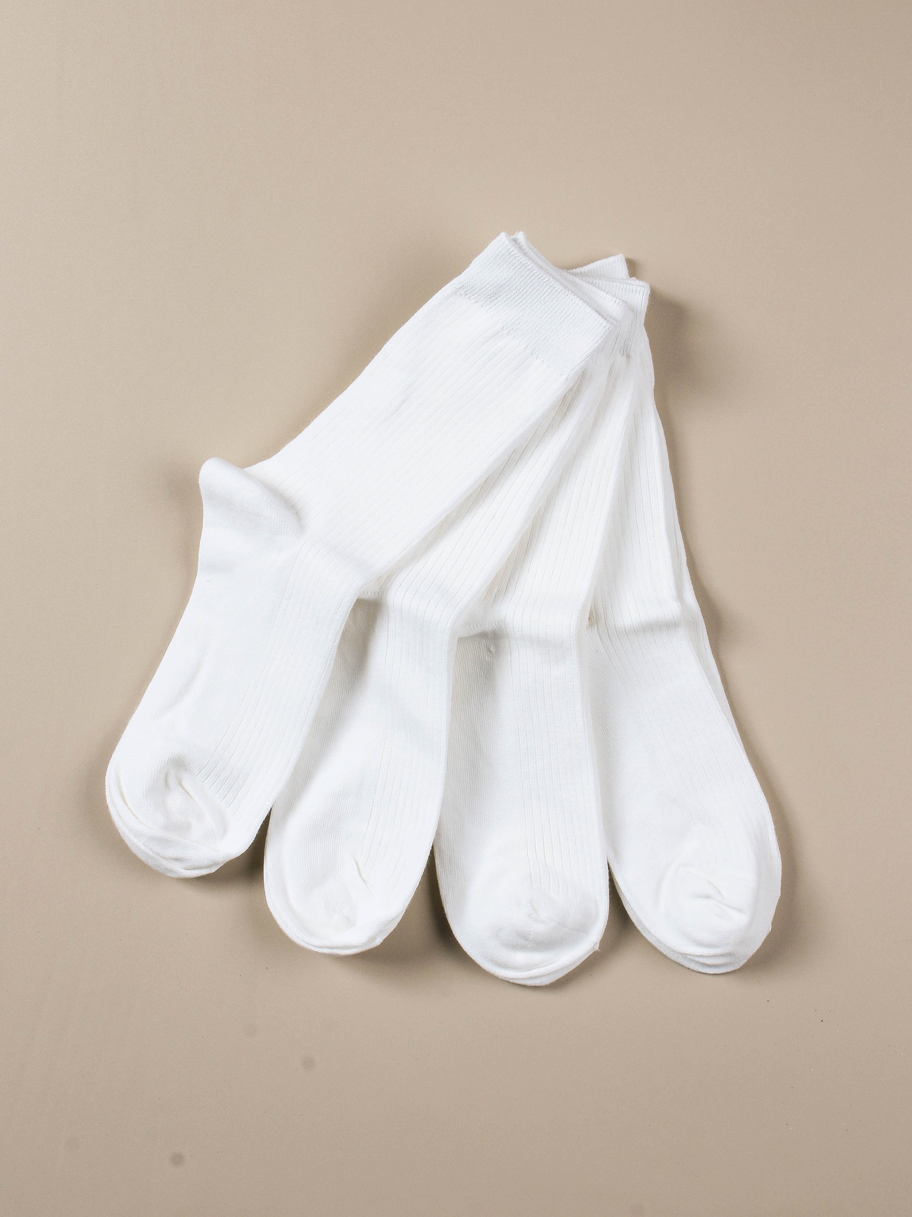 Men's ribbed long socks (4 pieces)