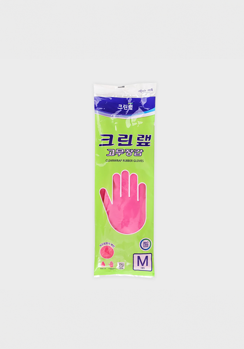 Clean Wrap Rubber Gloves M