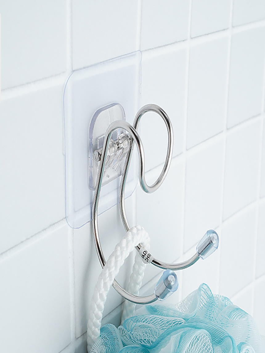 Tape type stainless steel bathroom hanger