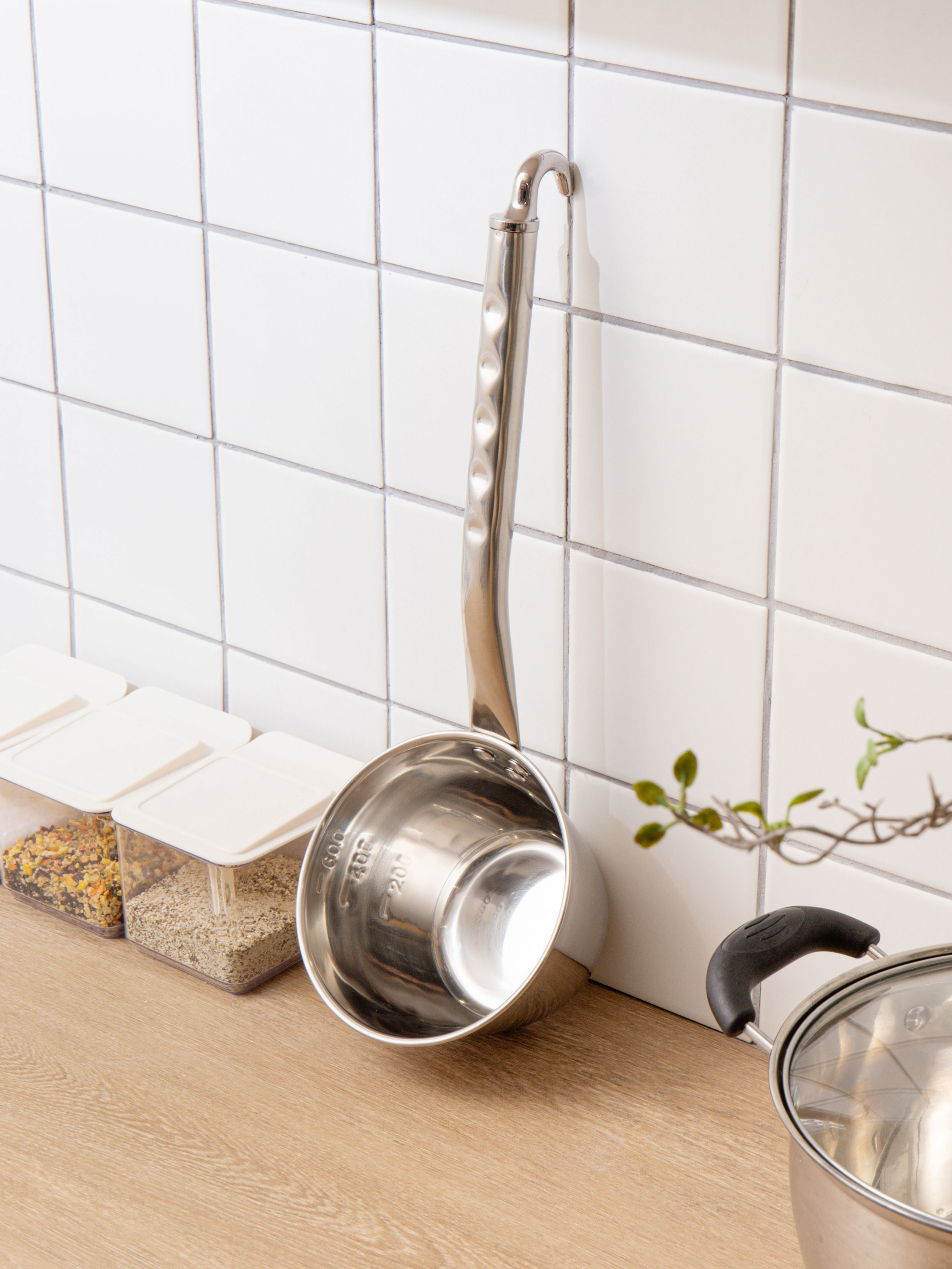 Stainless steel large ladle 600 ml
