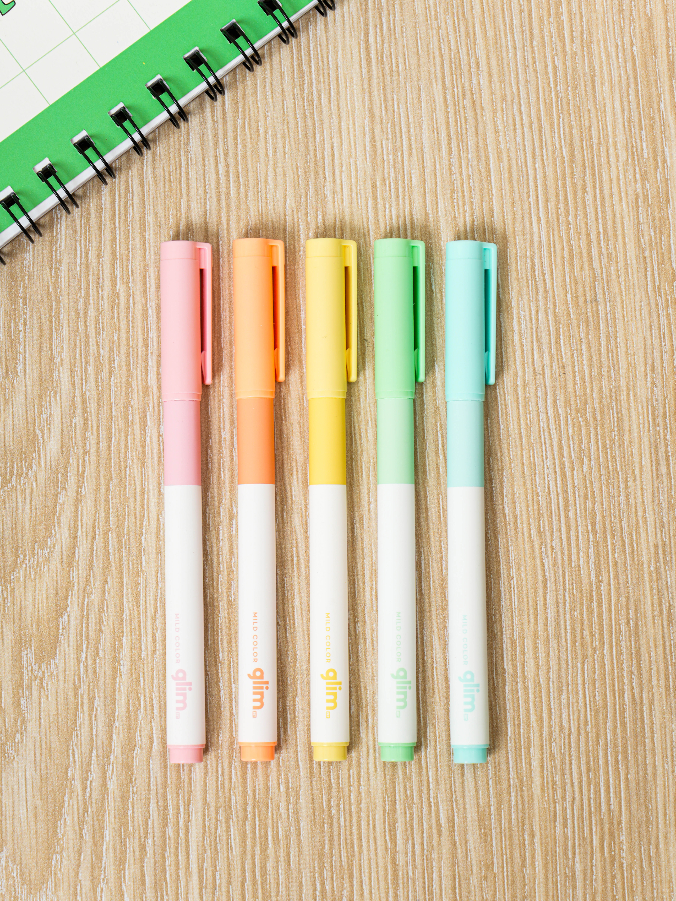 5 mild color highlighters