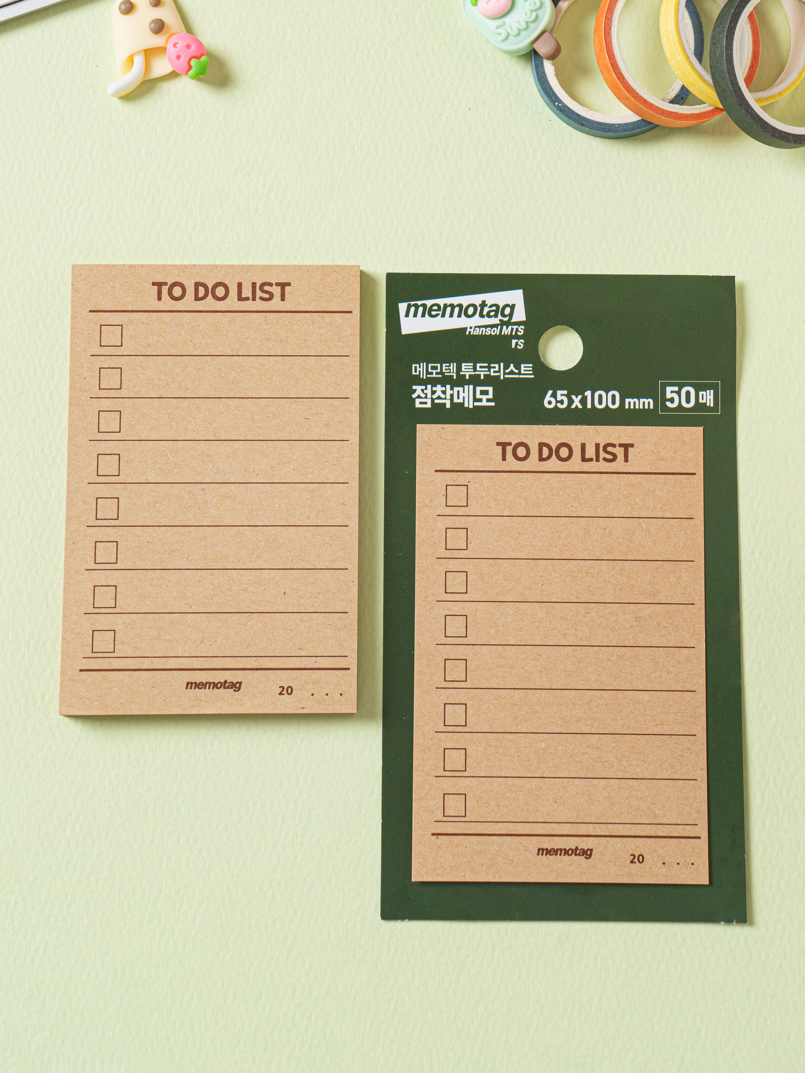 Memotech Kraft Adhesive Memo 50 sheets
