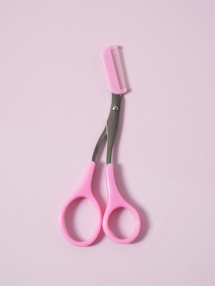 러블리 빗 달린 눈썹 가위