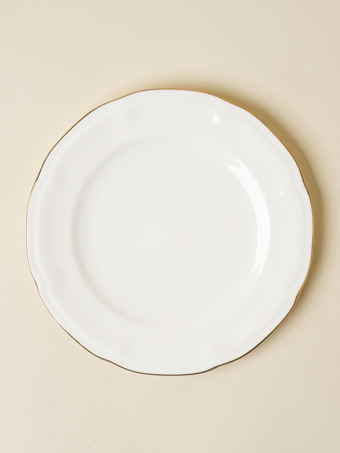금장 꽃테 접시 19.5 cm