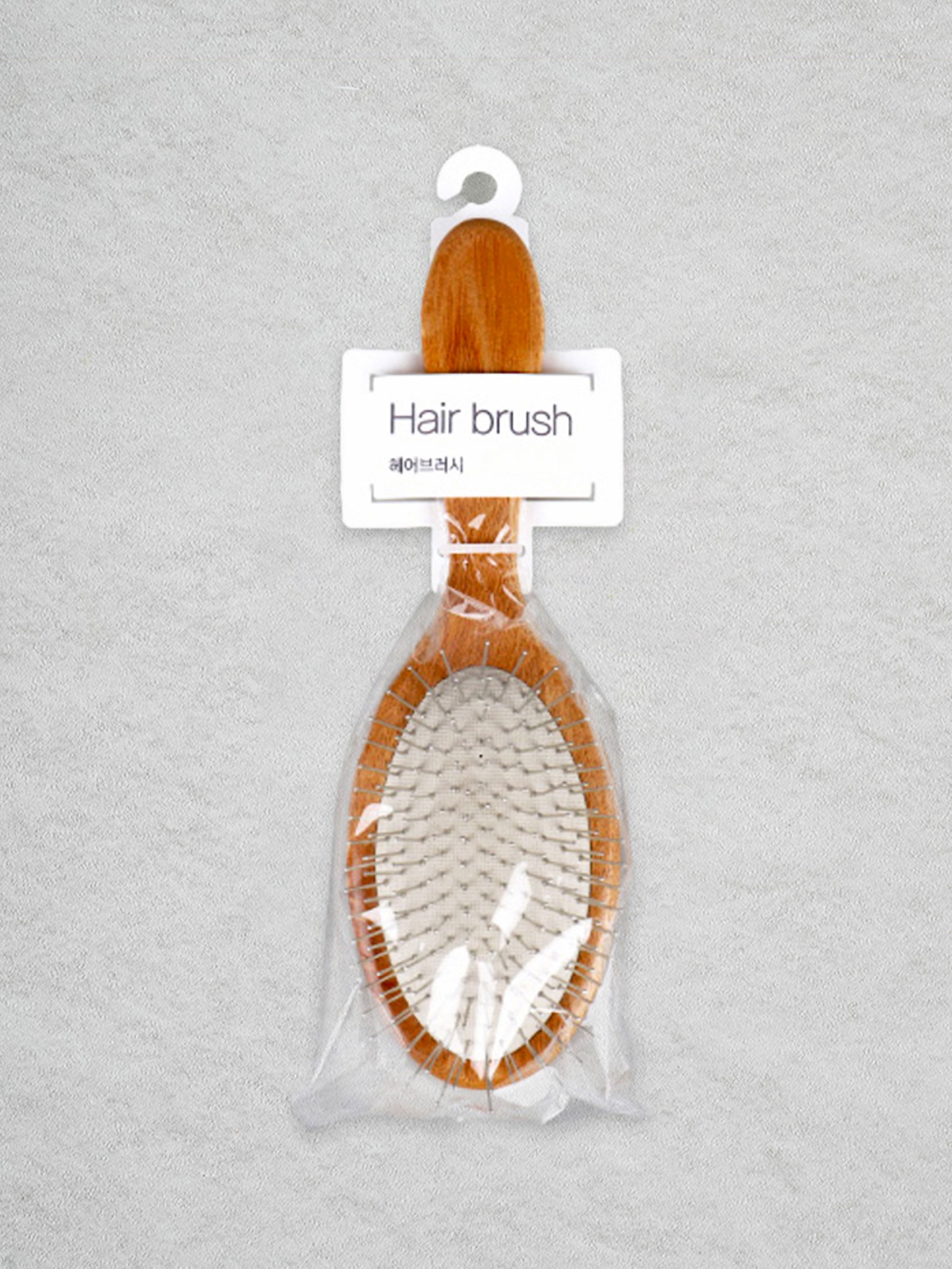 Round Wooden Iron Cushion Brush L