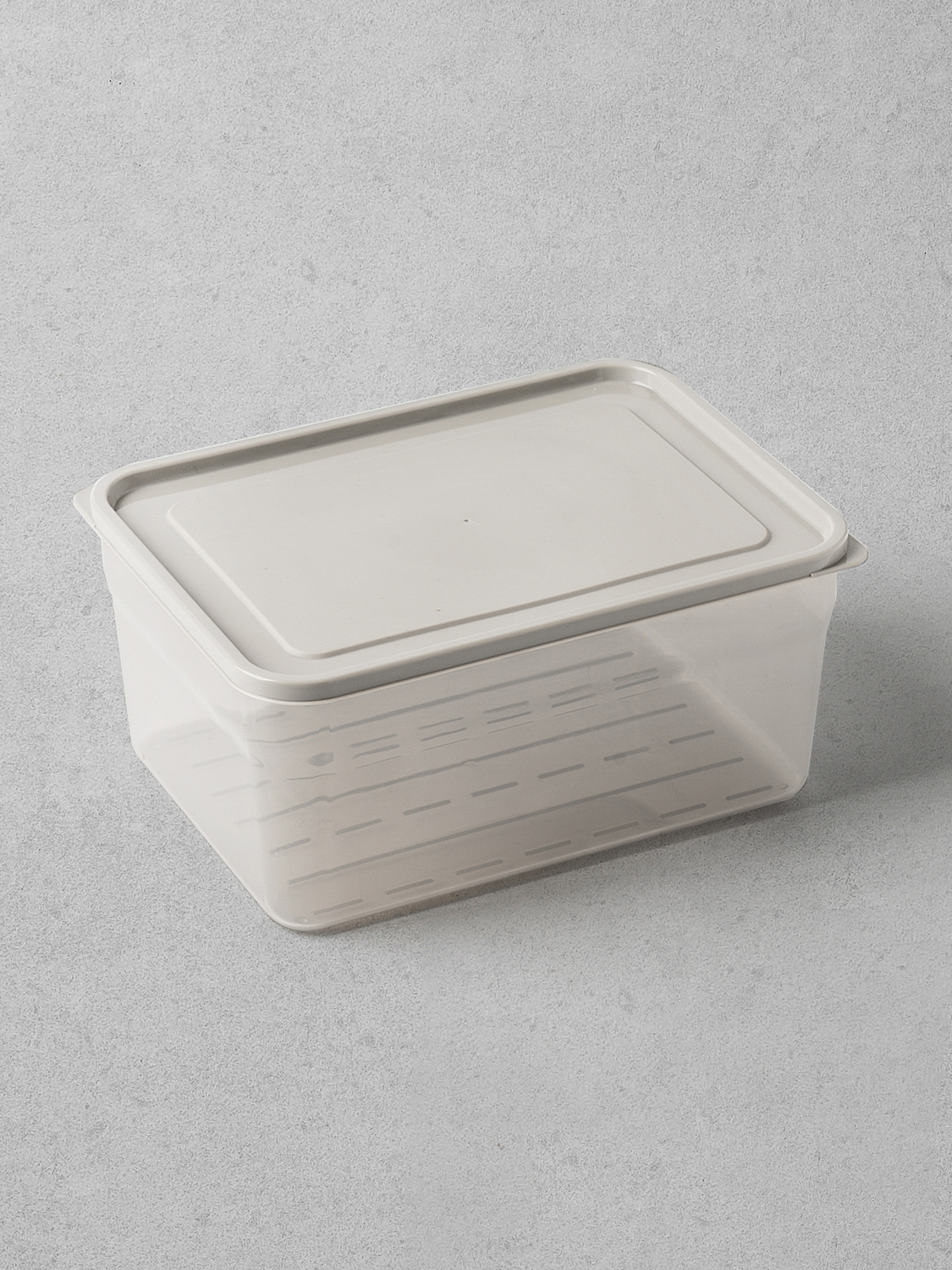 Flexible soft storage container 2.7 L gray