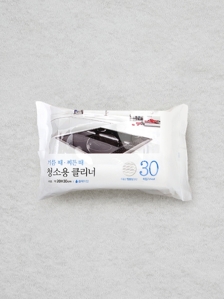 30 cleaning wipes 20X30cm