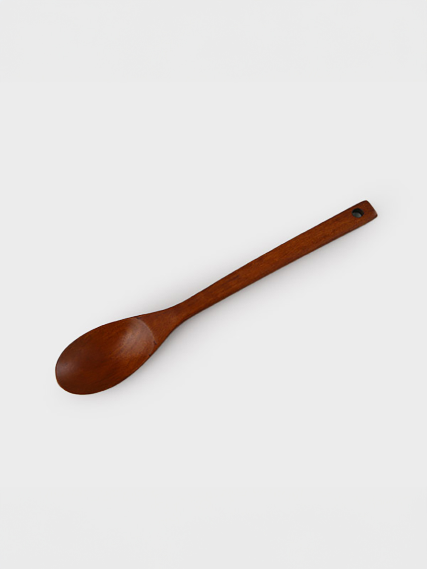 Natural lacquered wooden stir-fry spatula