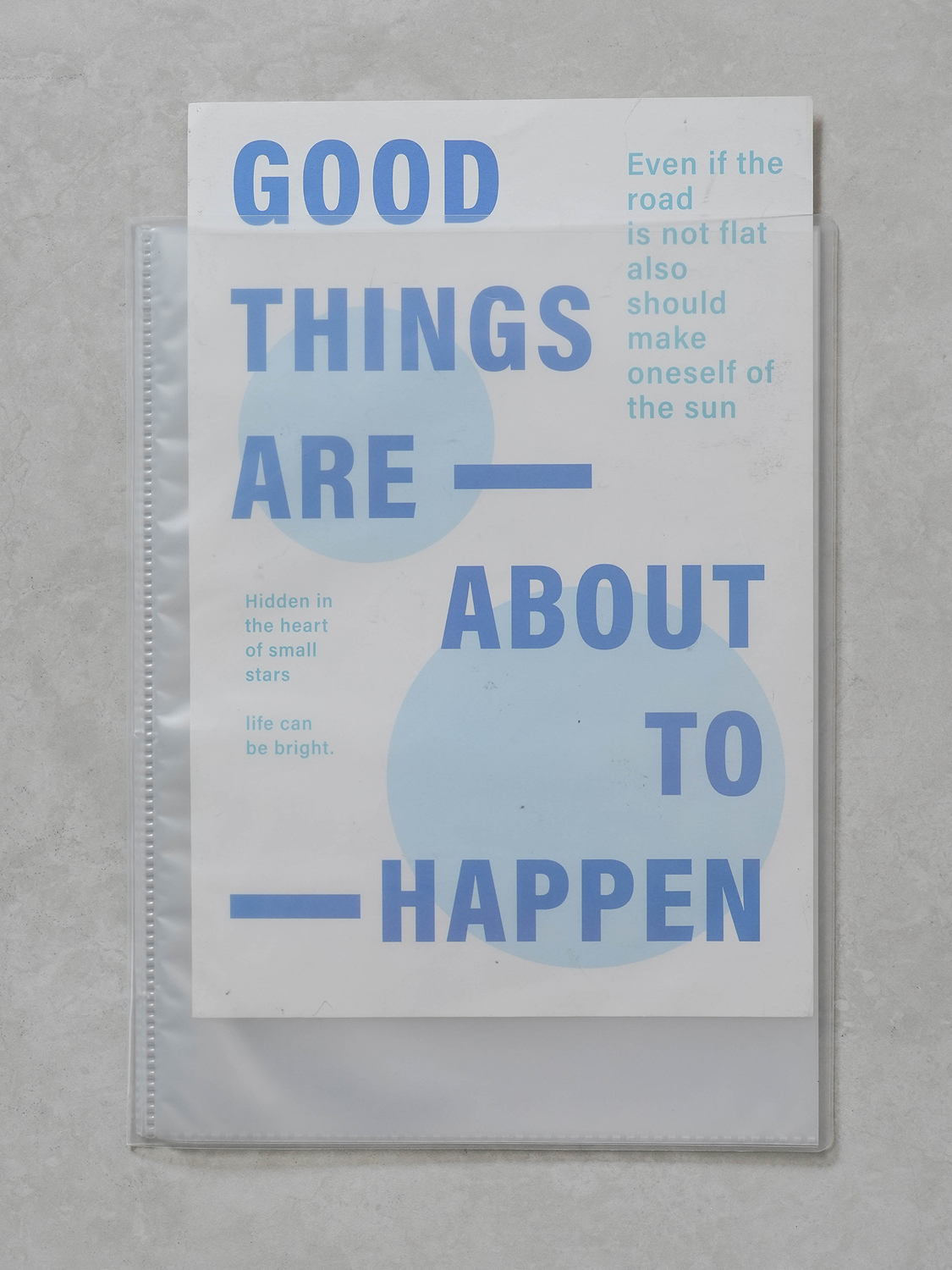 B5 clear file slim type 30 sheets