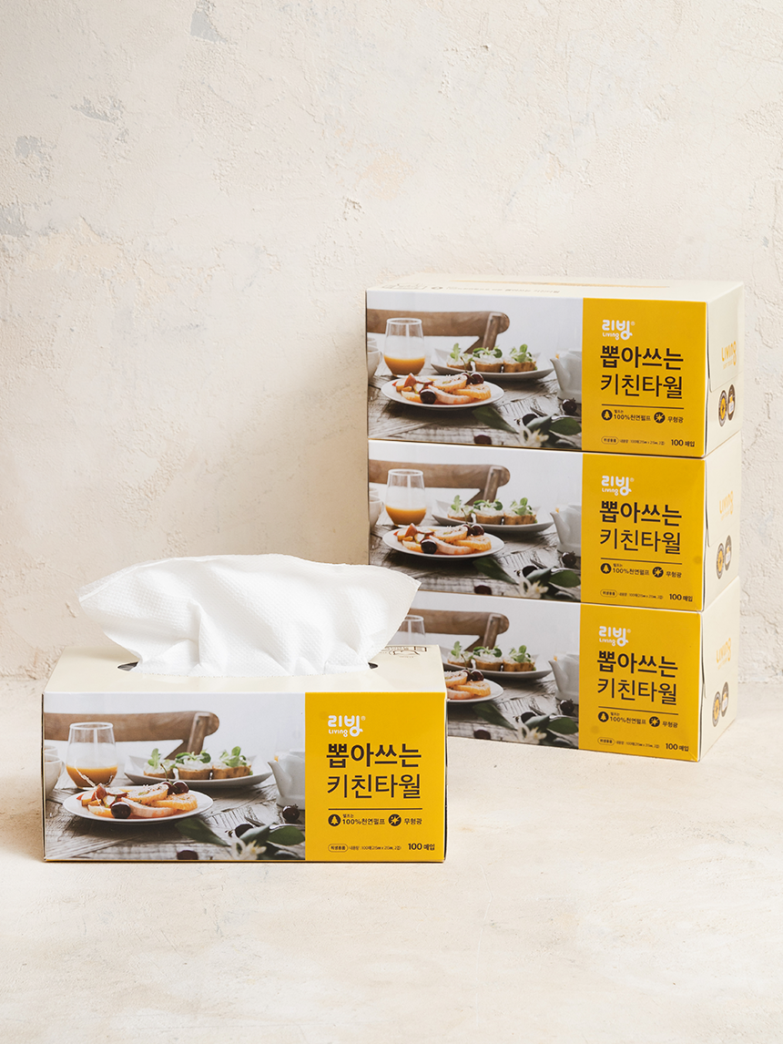 100 sheets of kitchen towels