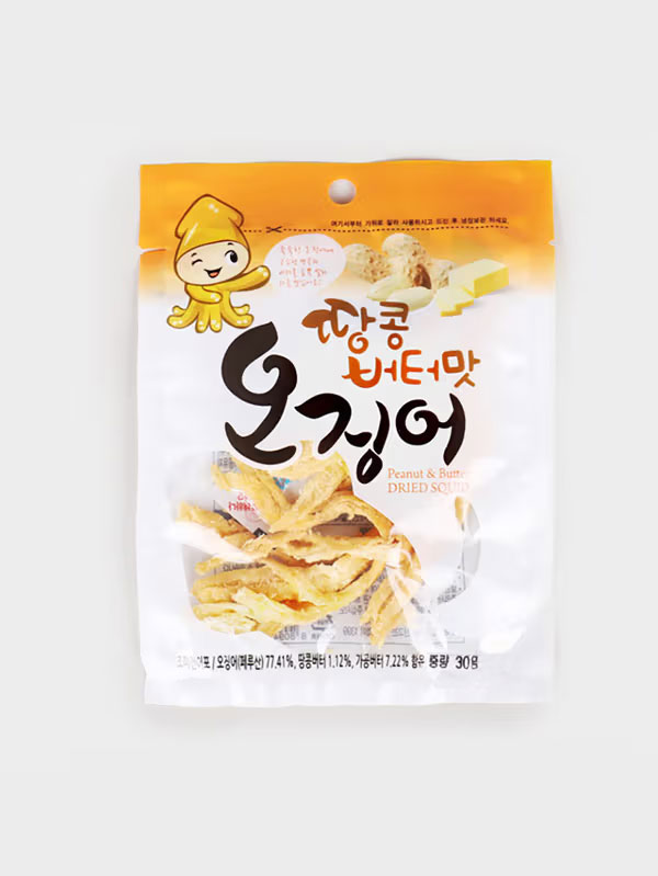 Cheonghae Peanut Butter Flavored Squid 30g