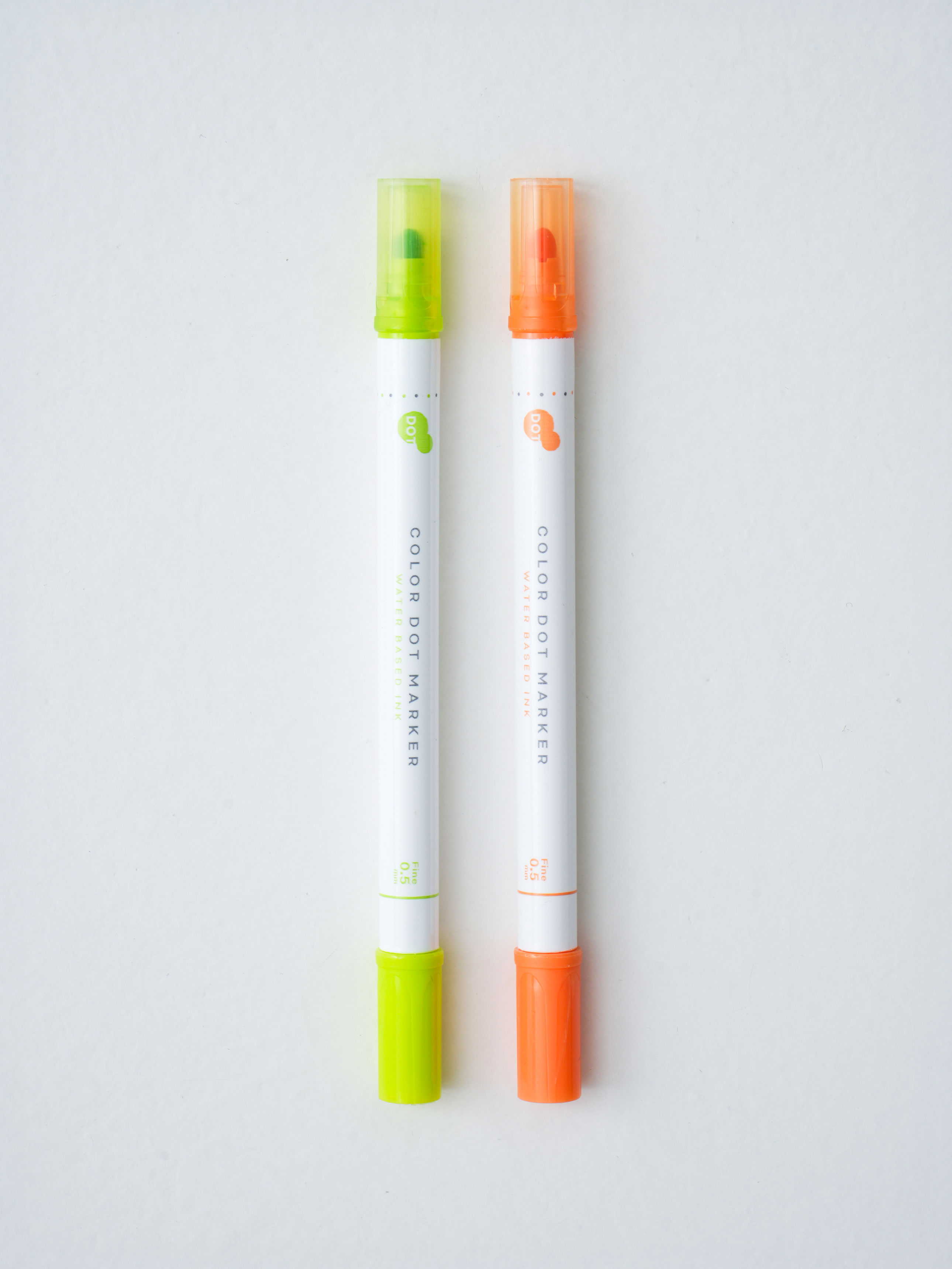 Dot highlighter 2pcs orange & green