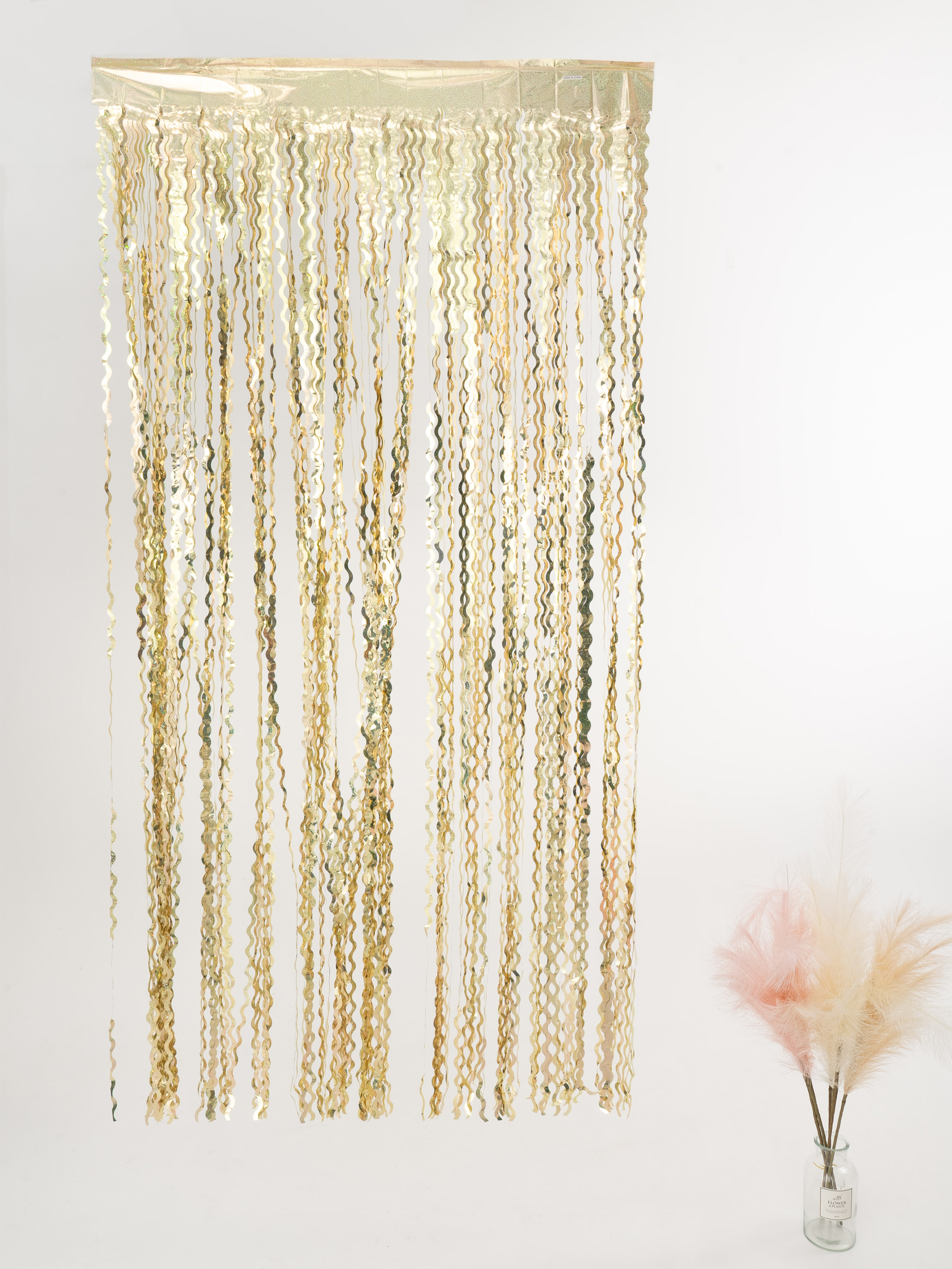 Holographic Wave Party Curtain 1