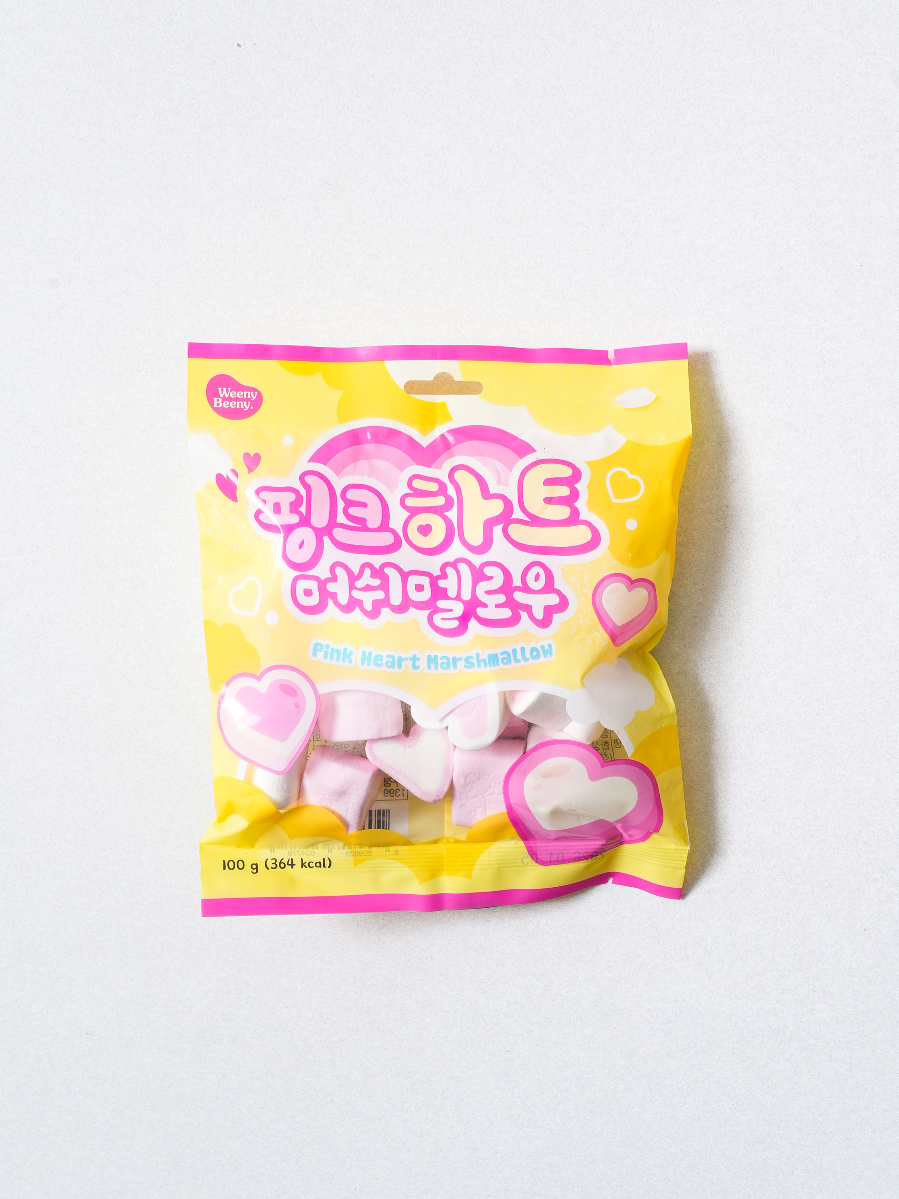 100 g pink heart marshmallows