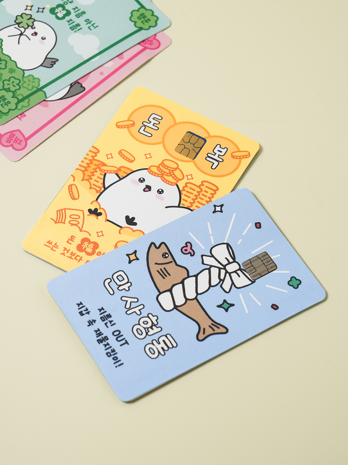 12 lucky card cover stickers