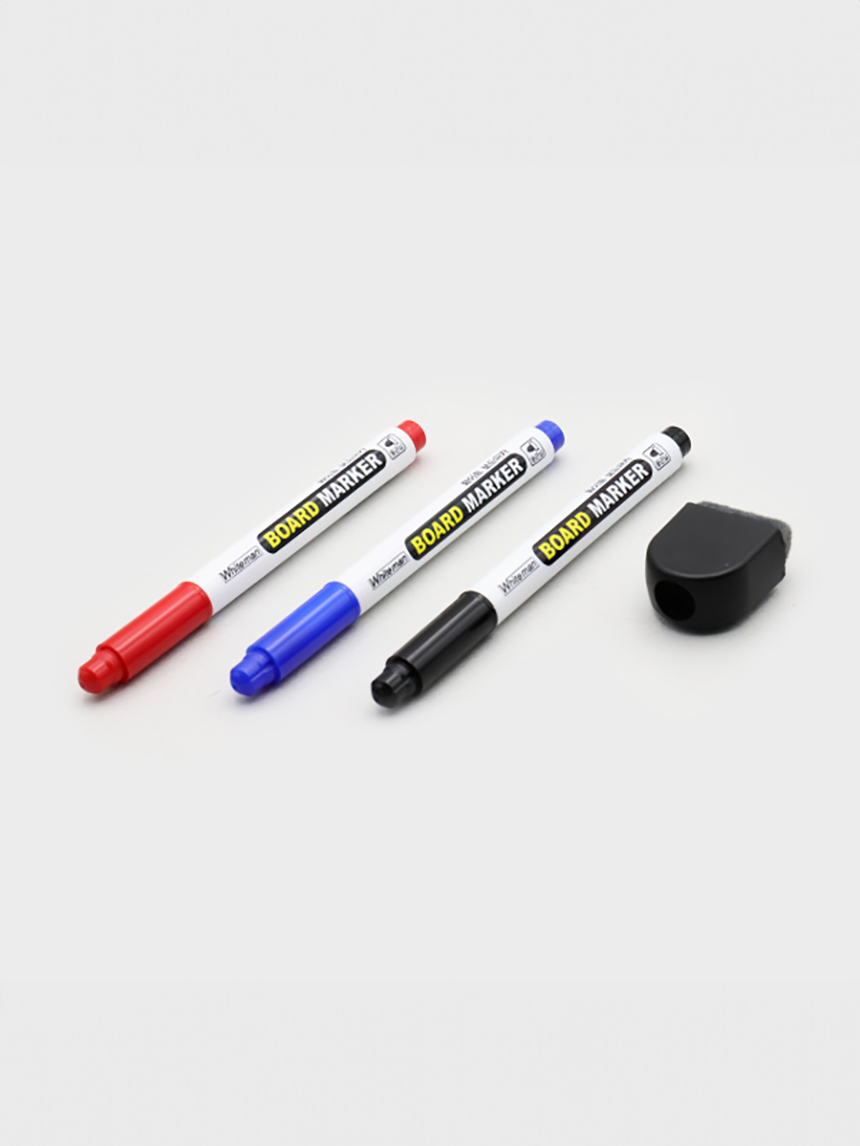 Mini eraser board marker mix 3pcs