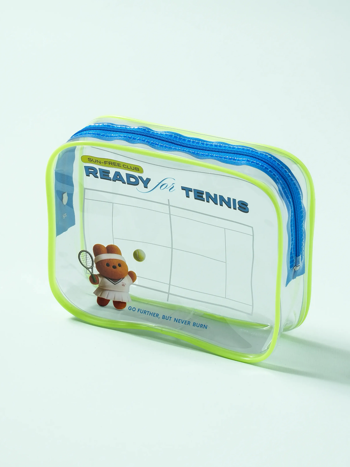 Sunfree Club Sports Rabbit Transparent Pouch Medium Size Tennis