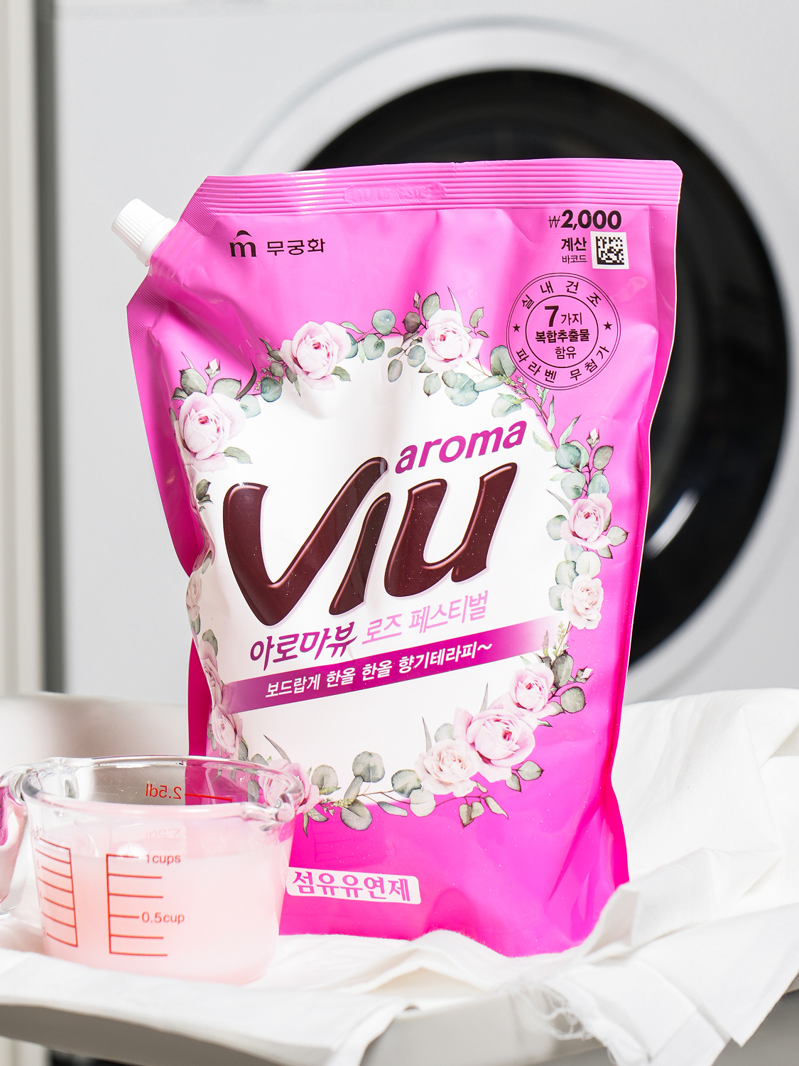 Aroma View Fabric Softener Refill 2.1 L Rose Scent