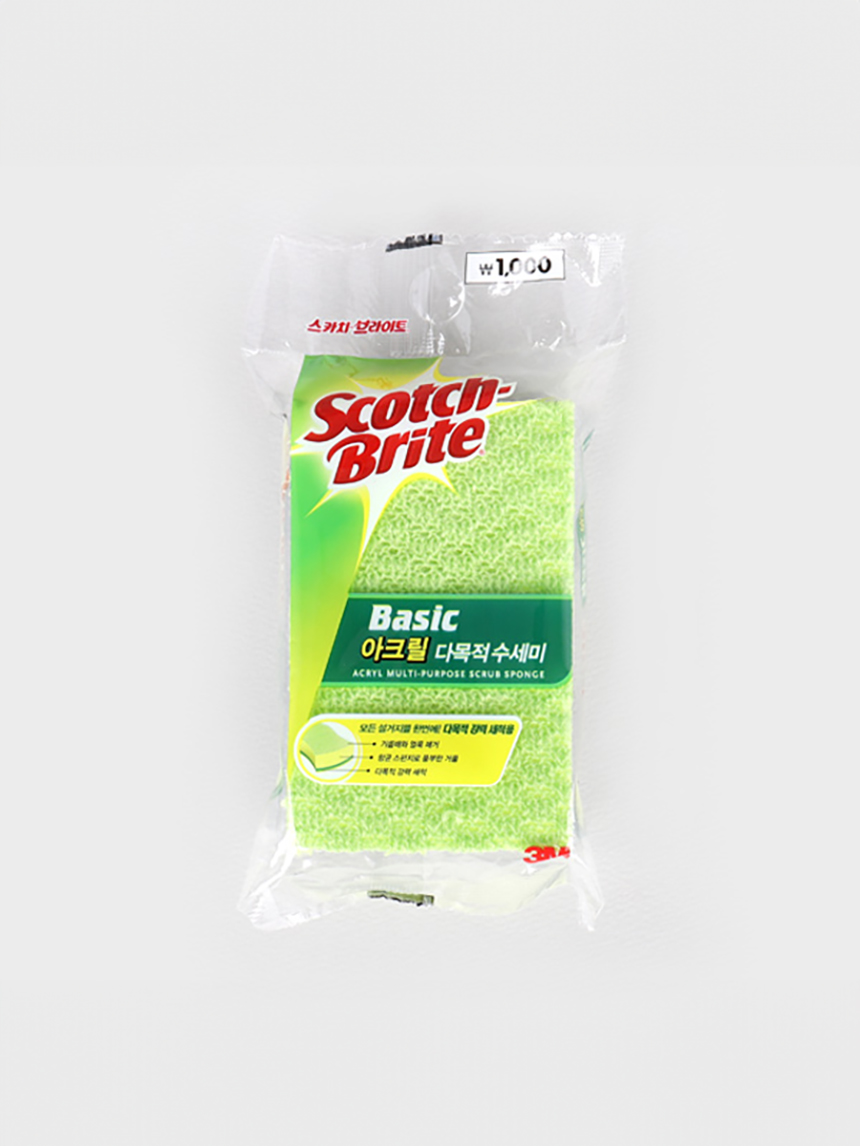 3M Scotchbrite Basic Acrylic Multipurpose Scrubber 1pc