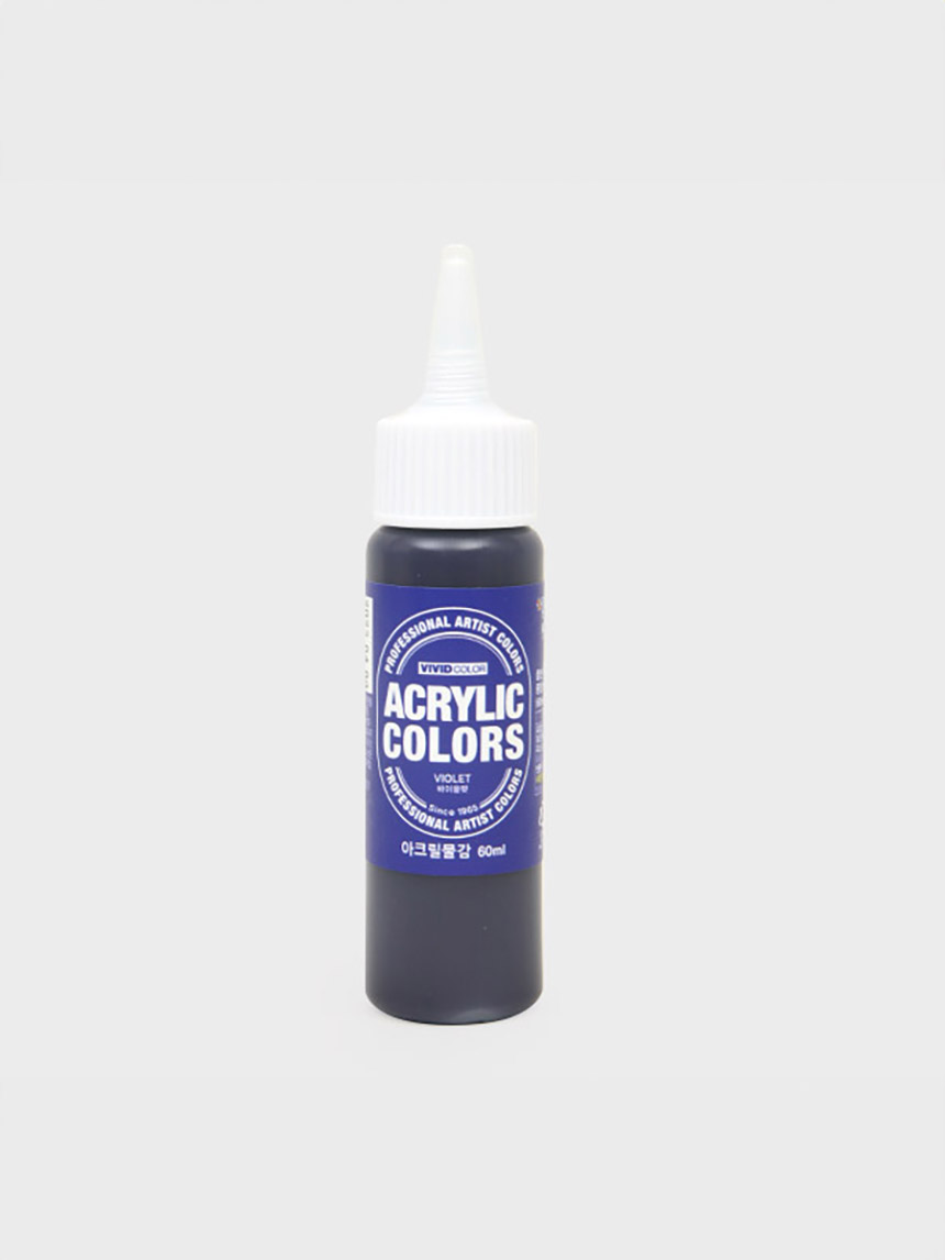 Paper Nara Vivid Color Acrylic Paint 60ml Violet