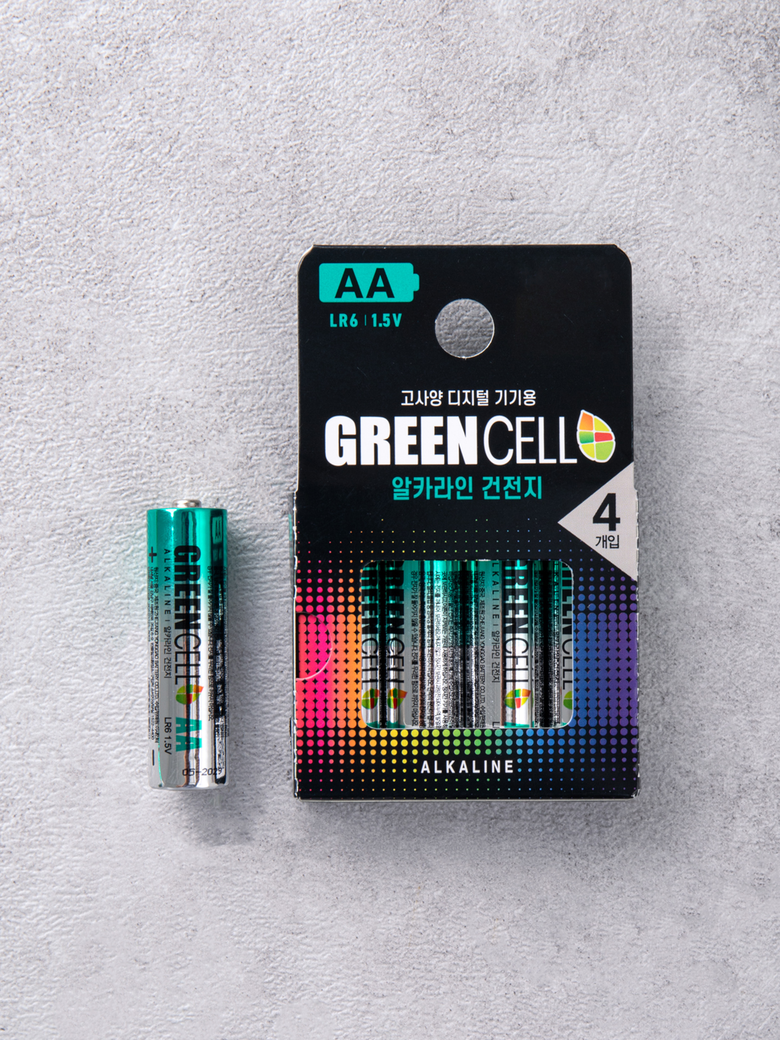 4 alkaline batteries LR6 AA