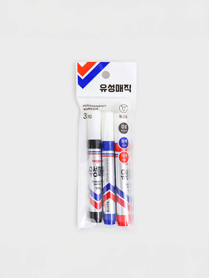 Round nib oil-based marker mix (3 packs)