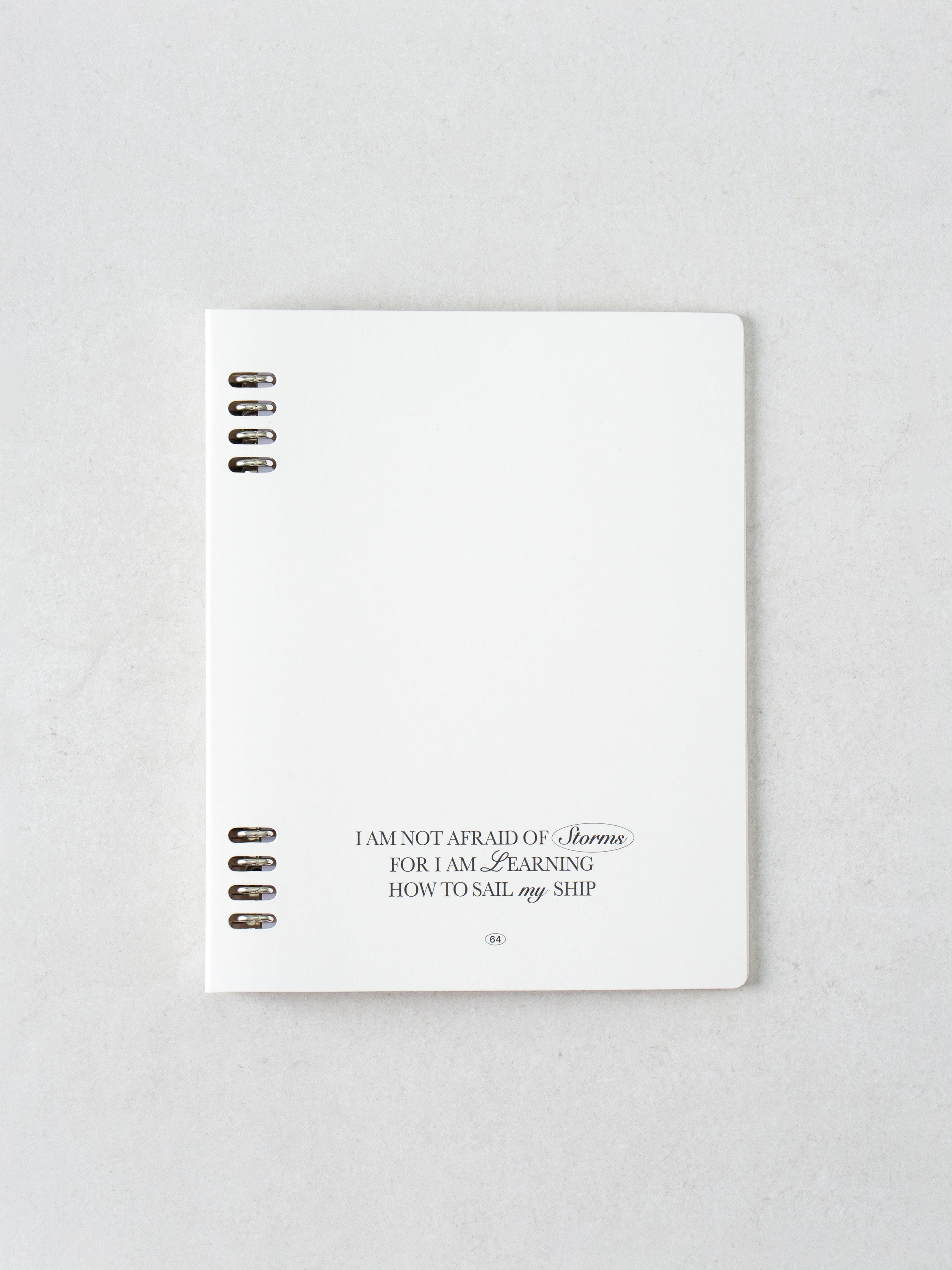 A5 binder loose leaf notebook white