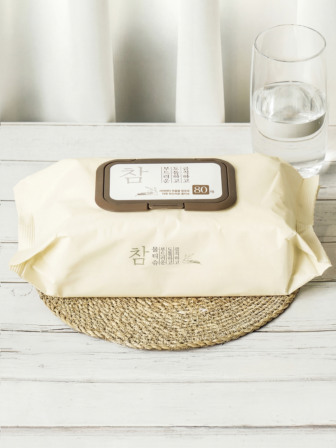 Really thick wet wipes, embossed cap type, 80 sheets thick wet wipes