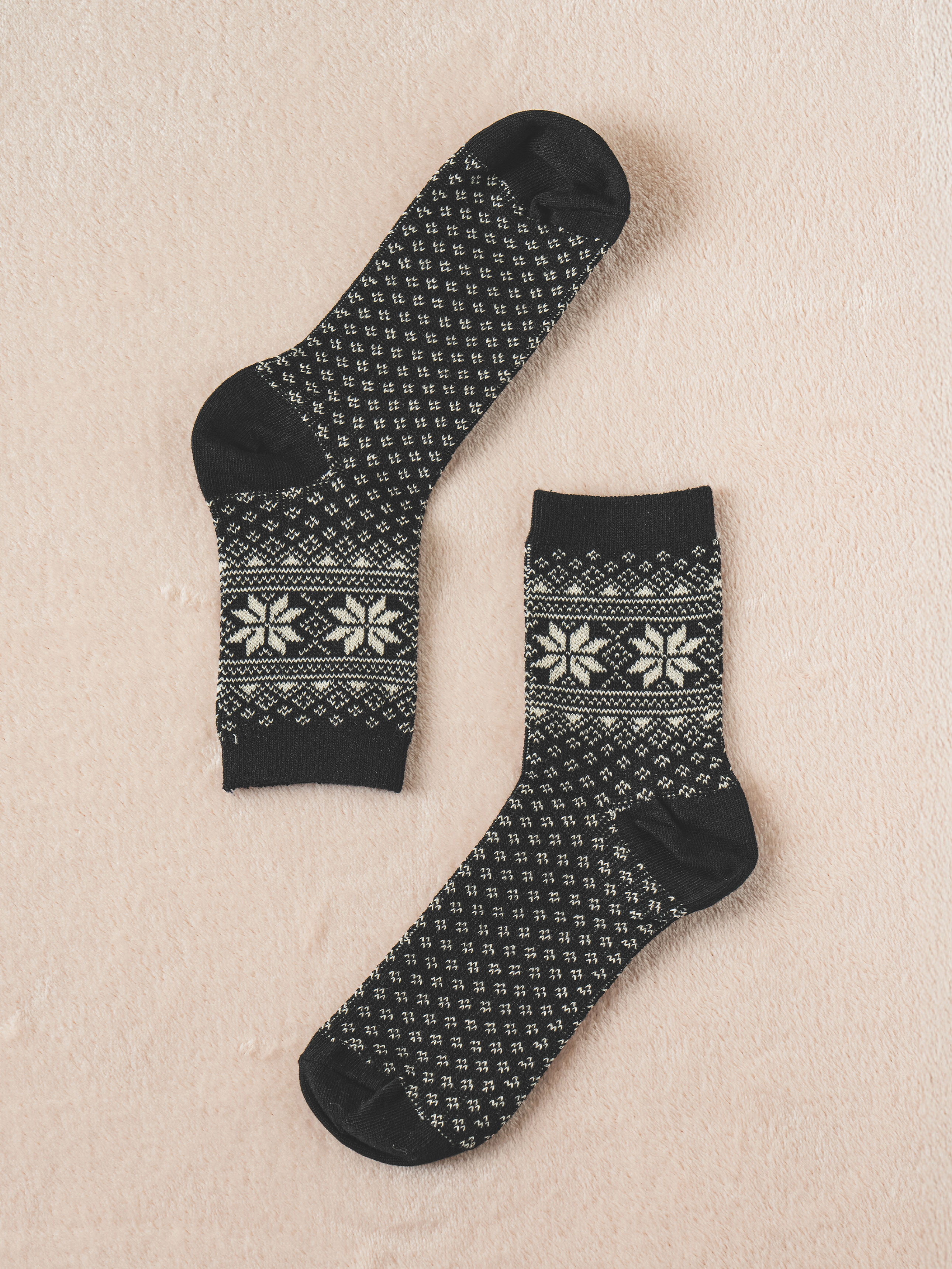 GGRN Women's Winter Snow Jacquard Socks