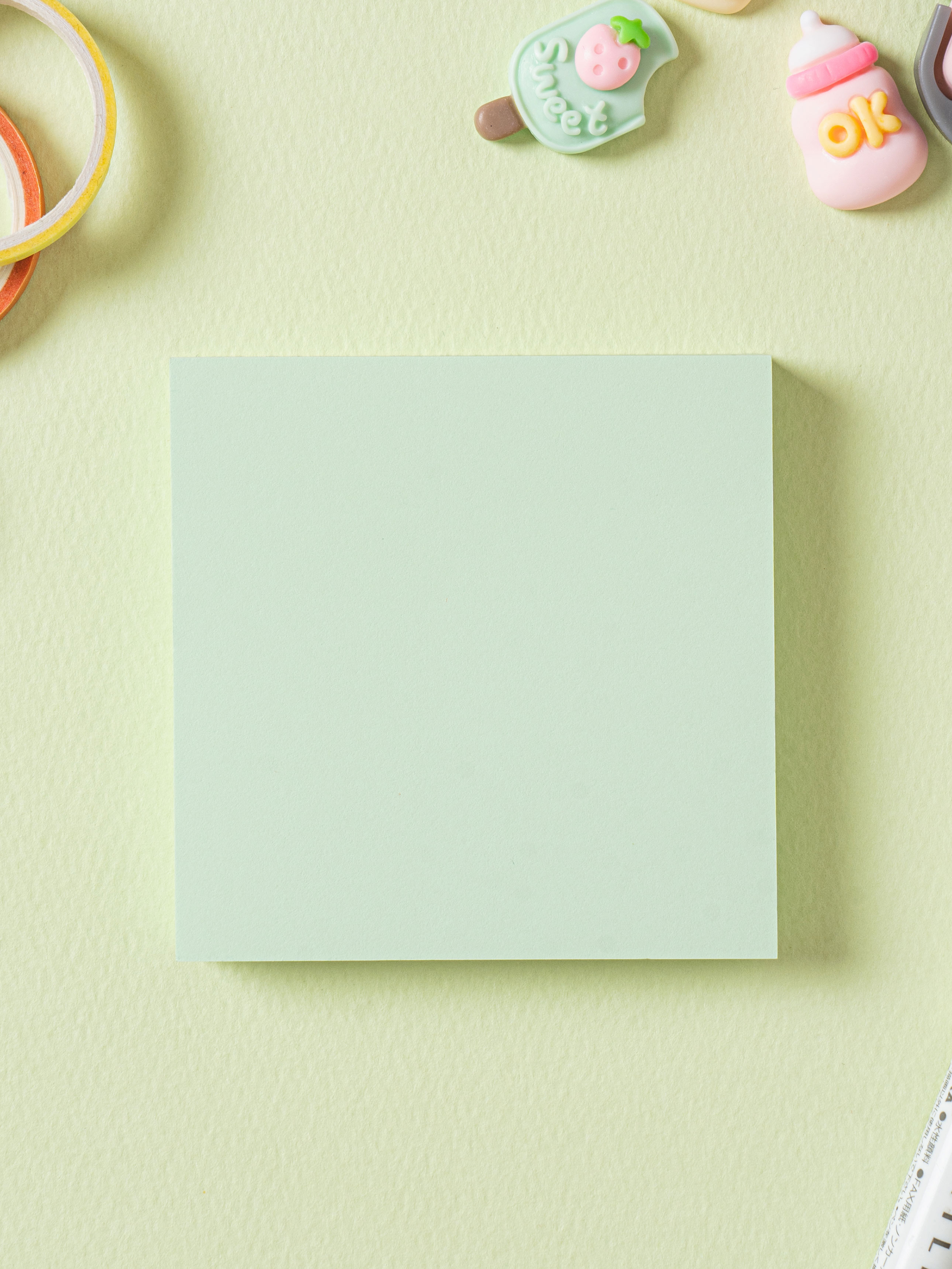 Memotech Green Adhesive Memo 76
