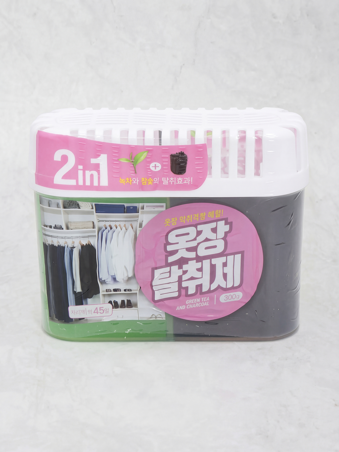 Green Tea Charcoal 2IN1 Closet Deodorizer 300g