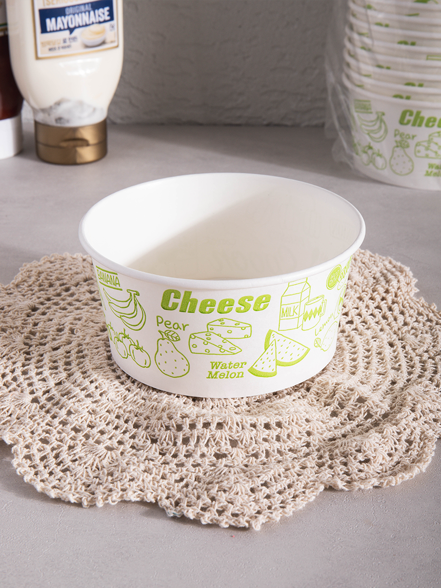 18 printed snack containers 520ml