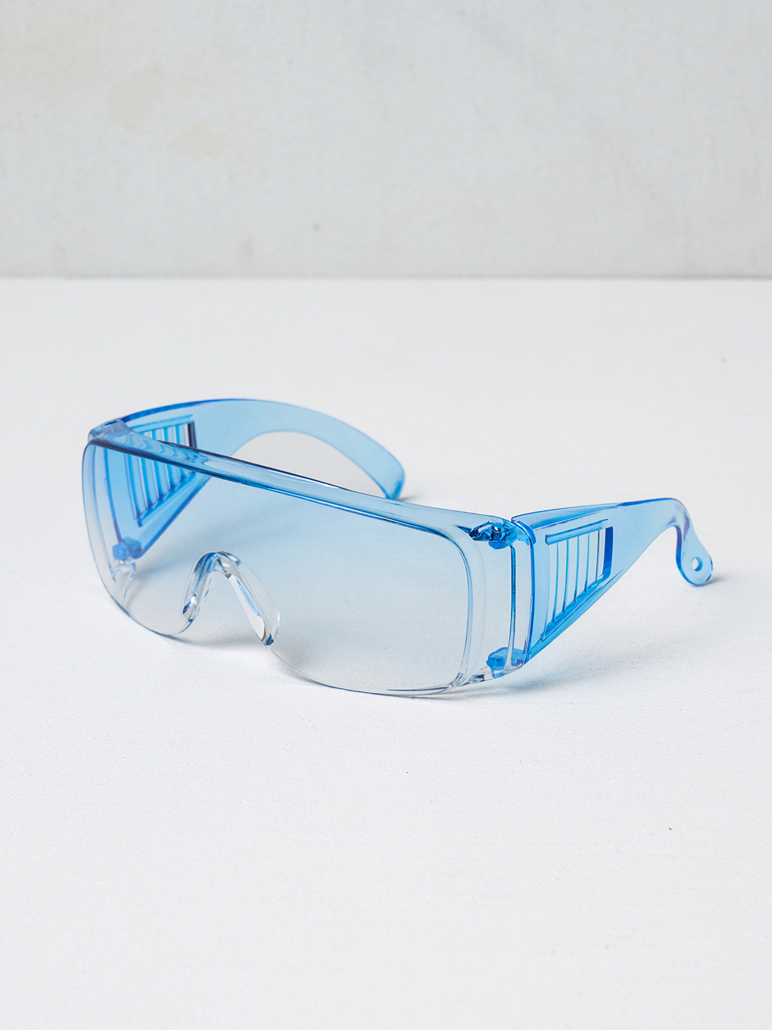 Transparent protective glasses (blue)