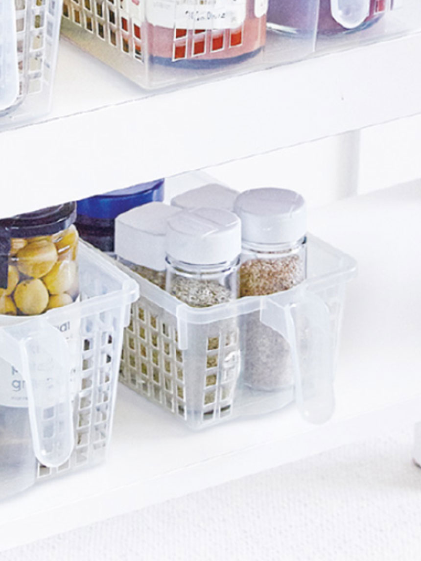 Transparent handle basket No. 1
