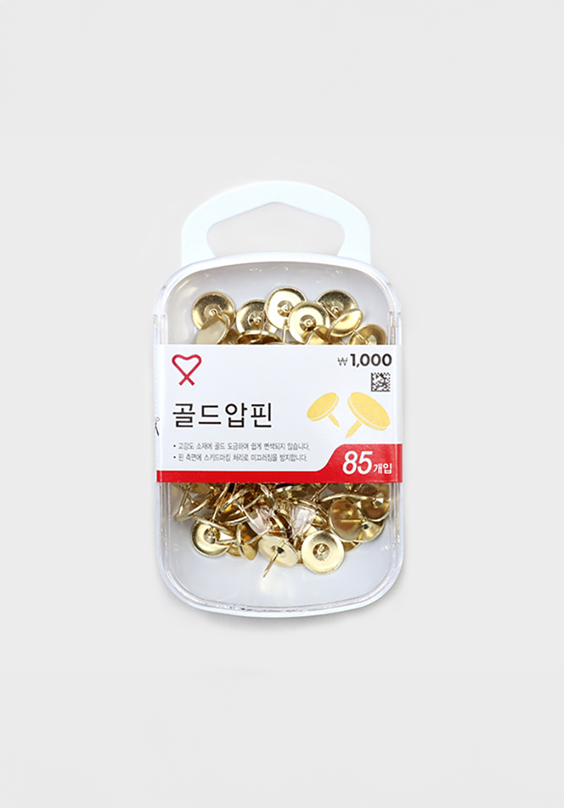 85 gold thumbtacks