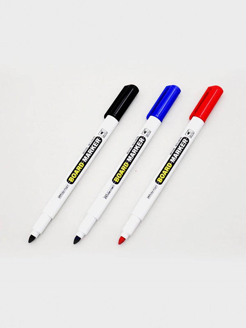 3 Korean board markers (black, blue, red)