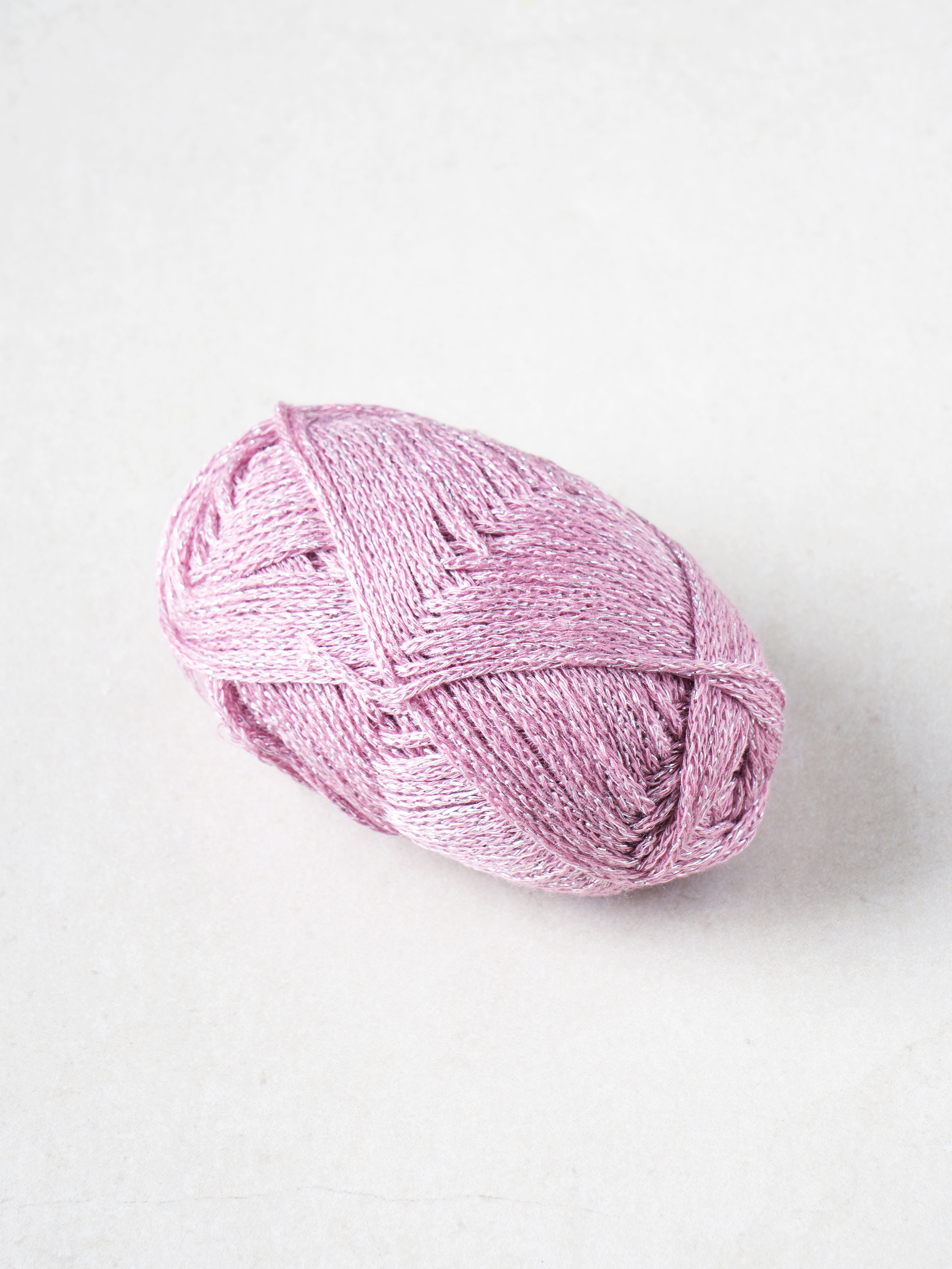 Glitter pearl knitting yarn 40 g pink