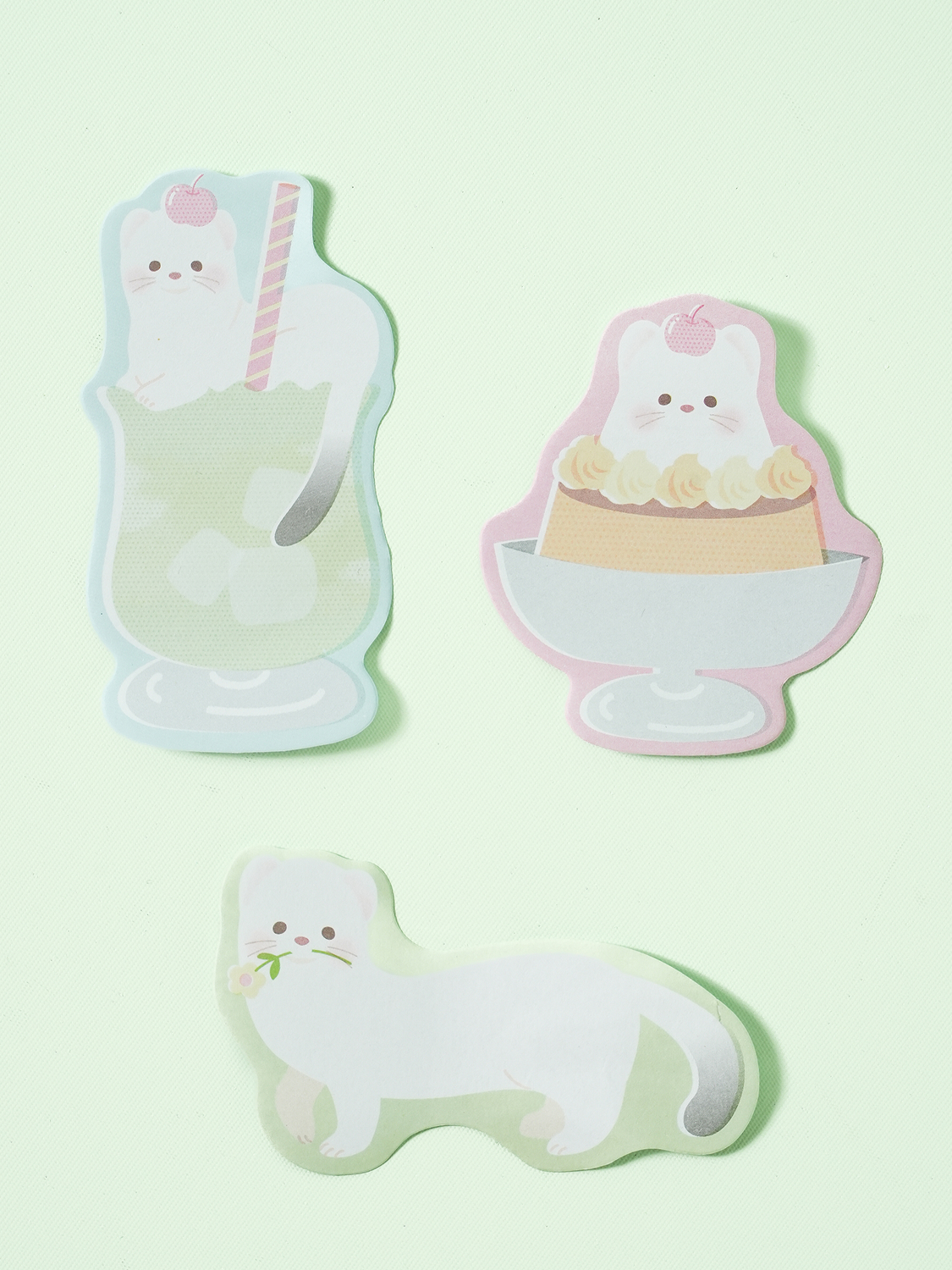 Cream soda die cut sticky note 90 sheets