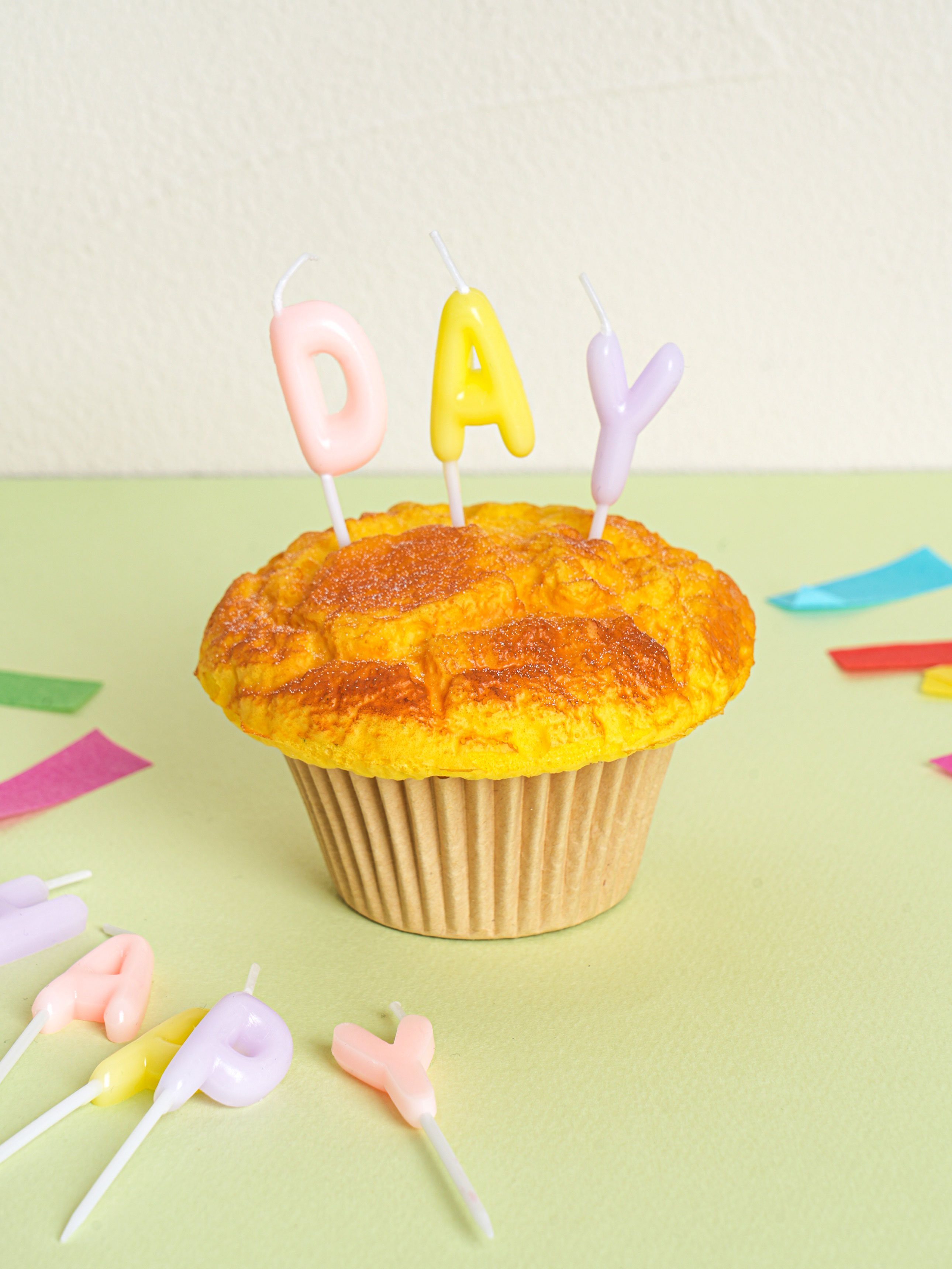 Alphabet birthday candles 13 pieces pastel