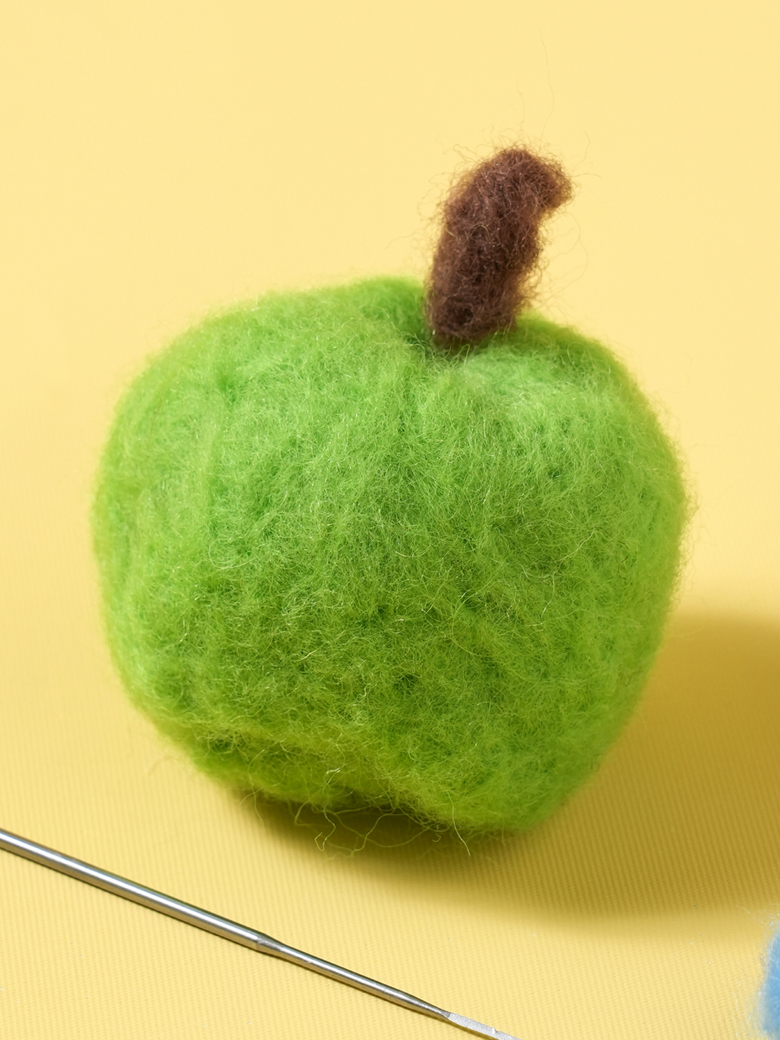 푸룻마켓 양모 펠트 DIY 청사과 키링