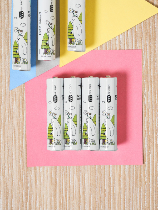 Hello Bear alkaline batteries LR03 AAA 4 pieces