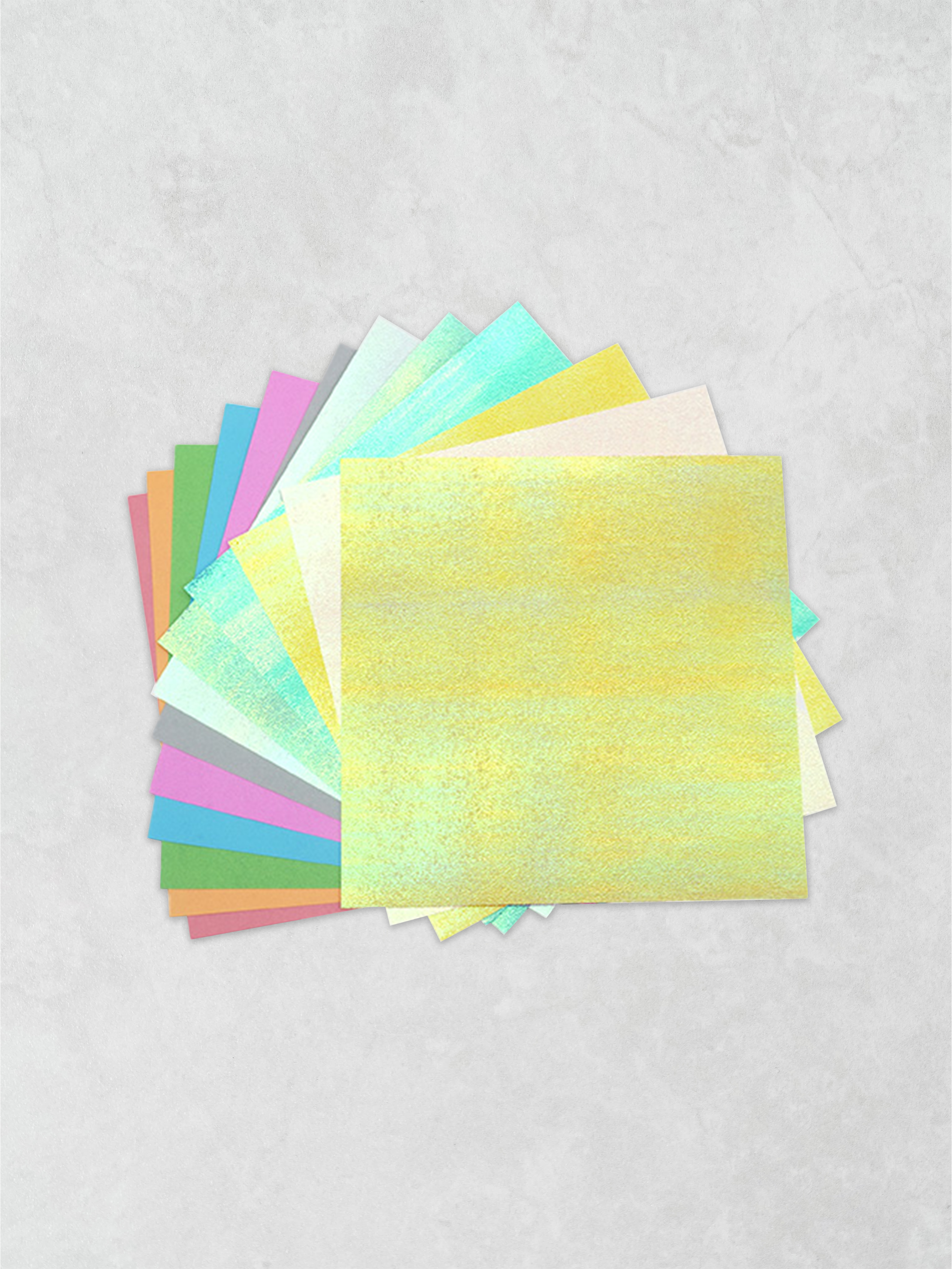 Paper Land Rainbow Colored Paper 6 Sheets