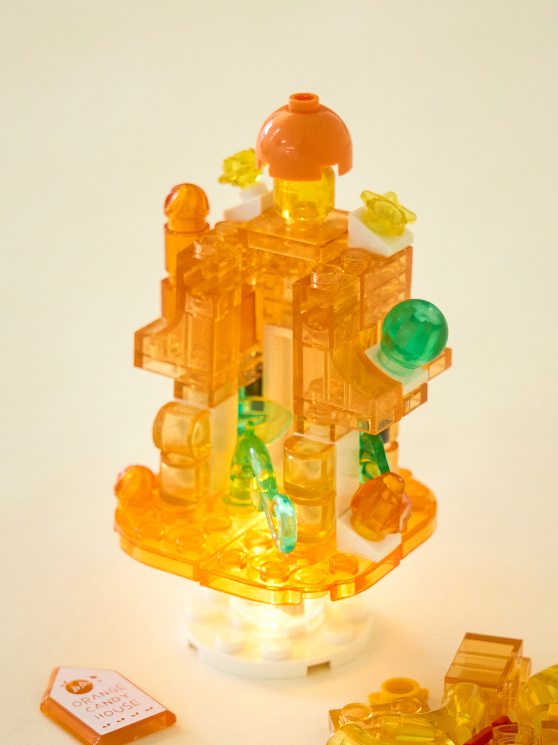 light assembly blocks fruit house orange
