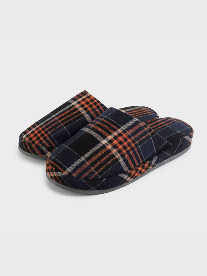 Checkered patterned living room shoes