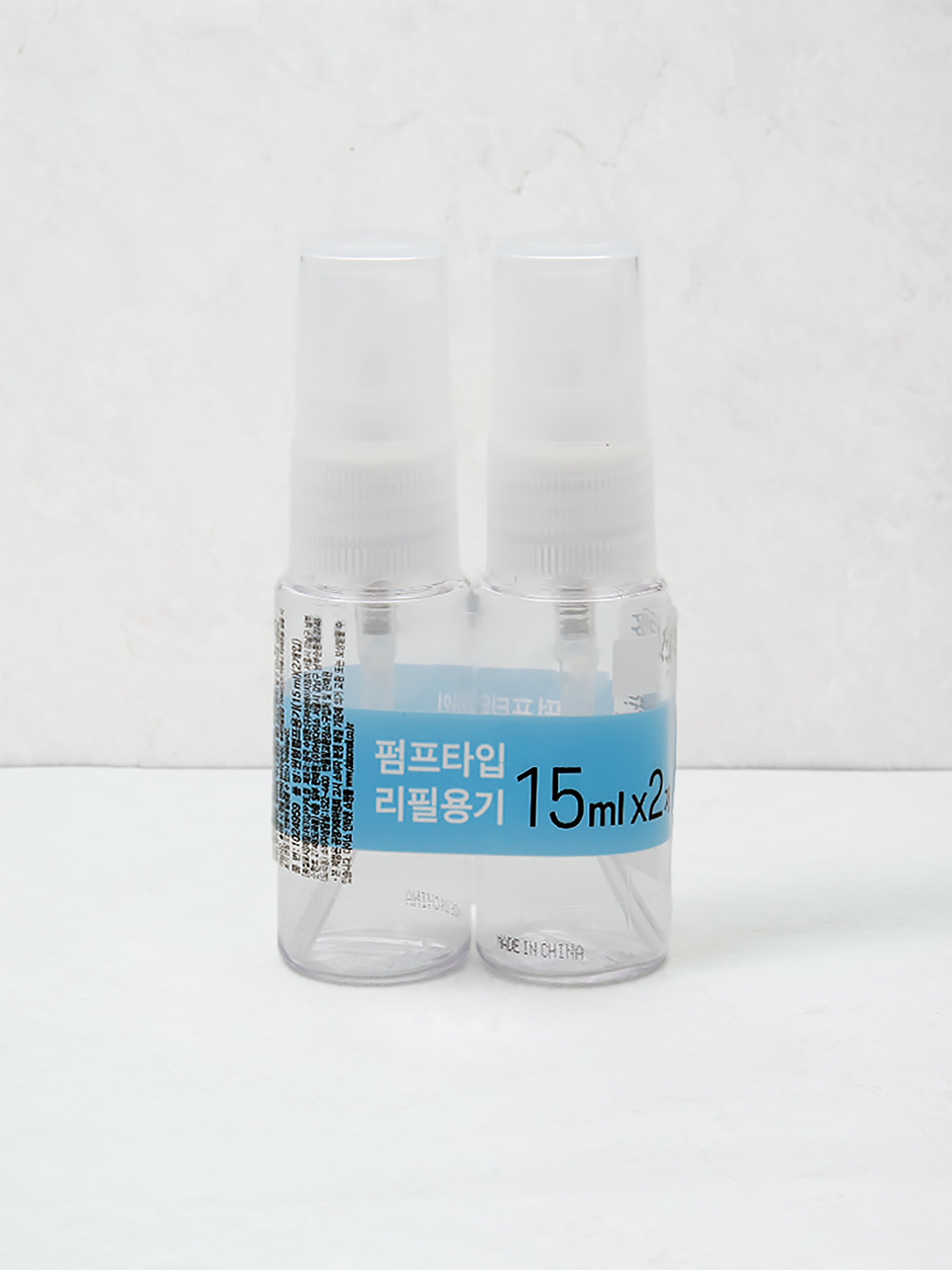 Round pump container 15ml 2P
