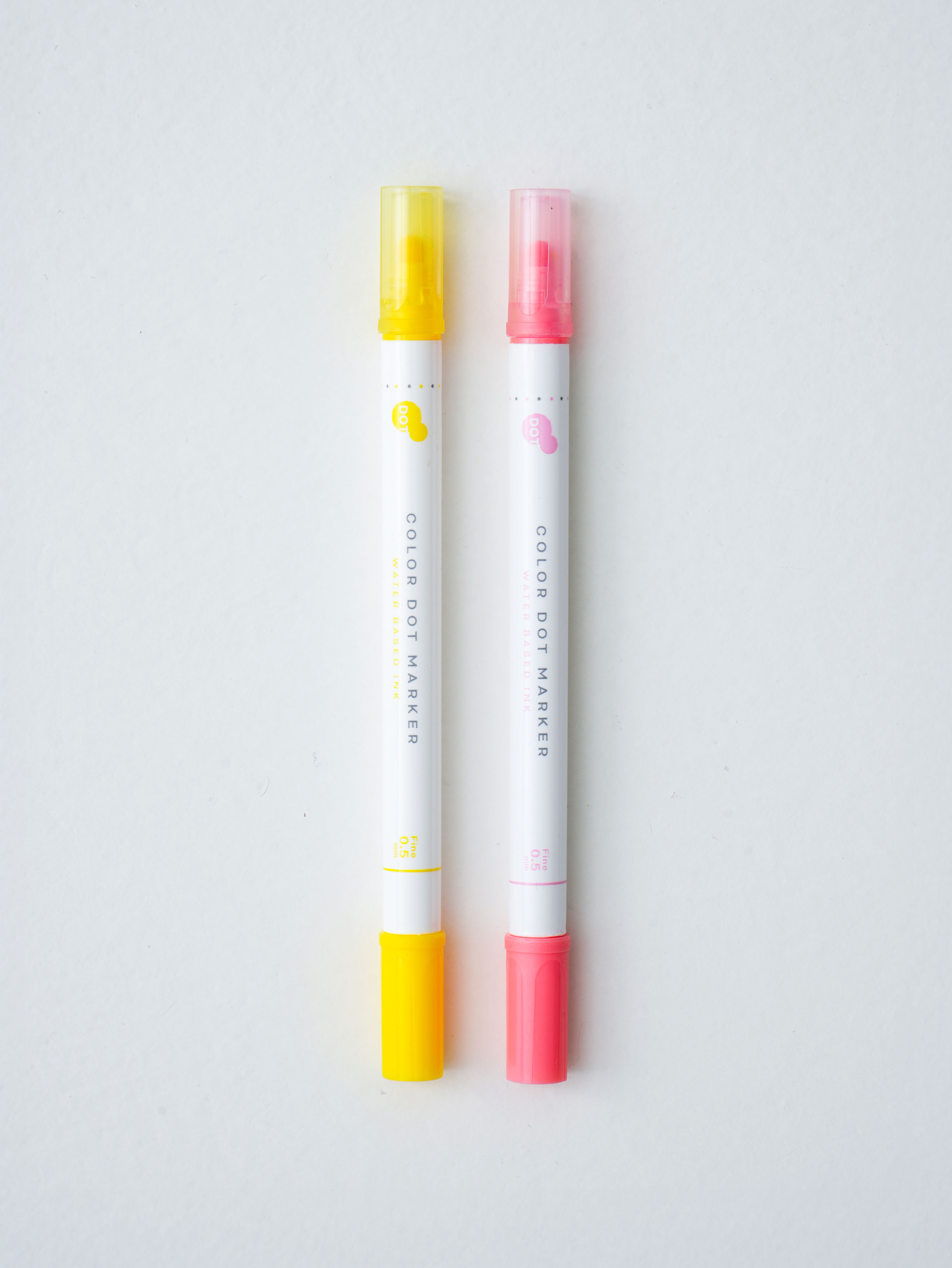 Dot highlighter 2 pcs pink & yellow
