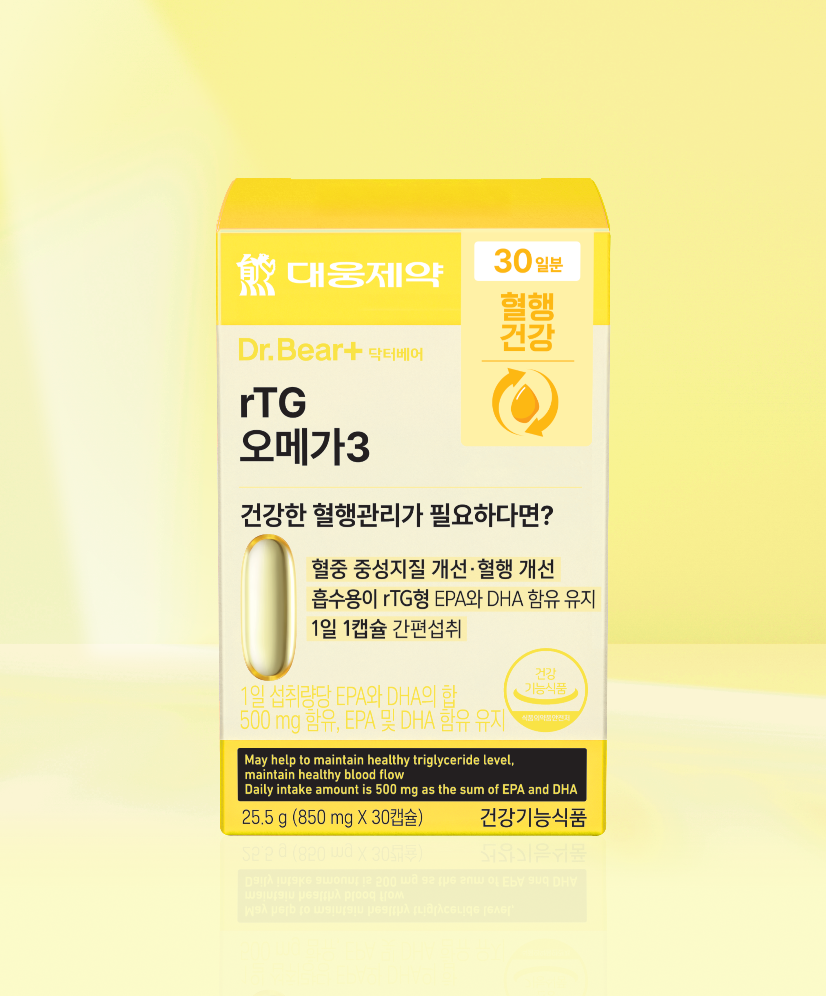 Daewoong Pharmaceutical rTG Omega-3 30 capsules, 30-day supply